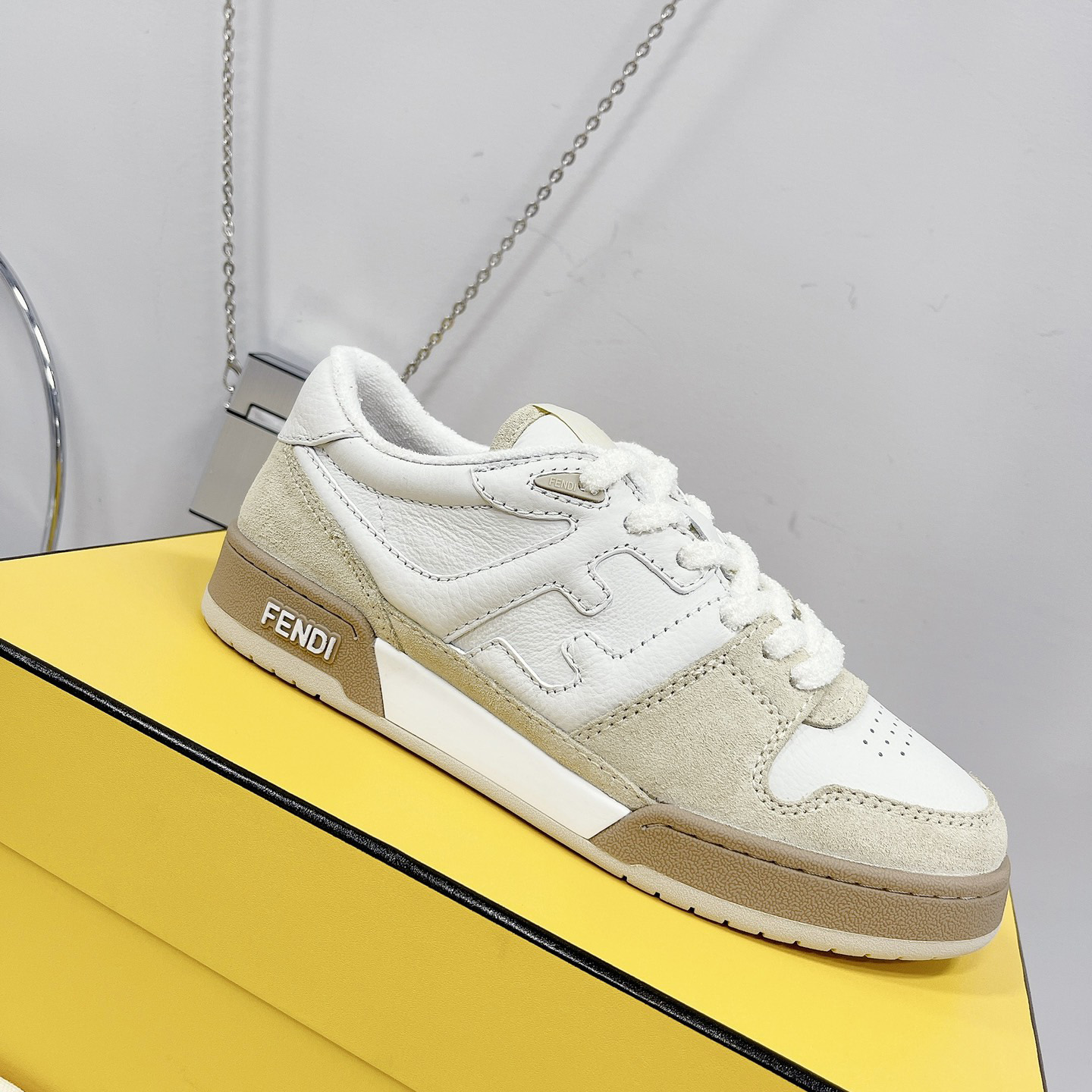 Fendi Match White Suede Low Tops Sneaker(Upon UK size) - PerfectKickZ