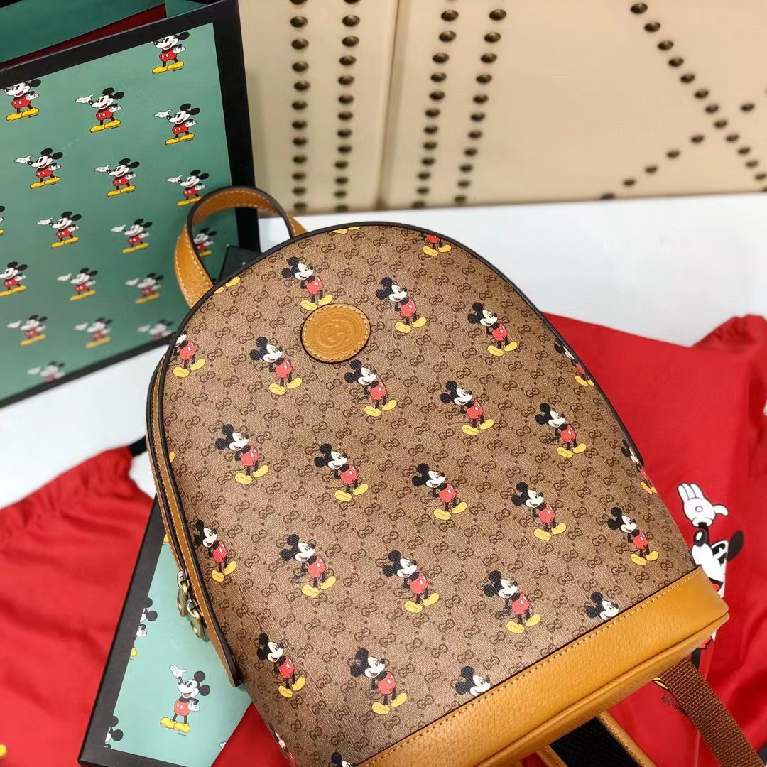 Gucci x Disney Mickey Mouse Medium Backpack（22-29-12CM） - PerfectKickZ