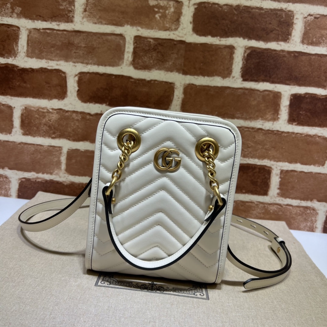 Gucci GG  Marmont Mini Handbag （16-19-7CM） - 