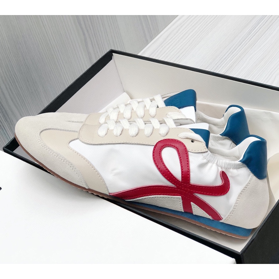 Loewe Ballet Runner In Nylon And Calfskin - 