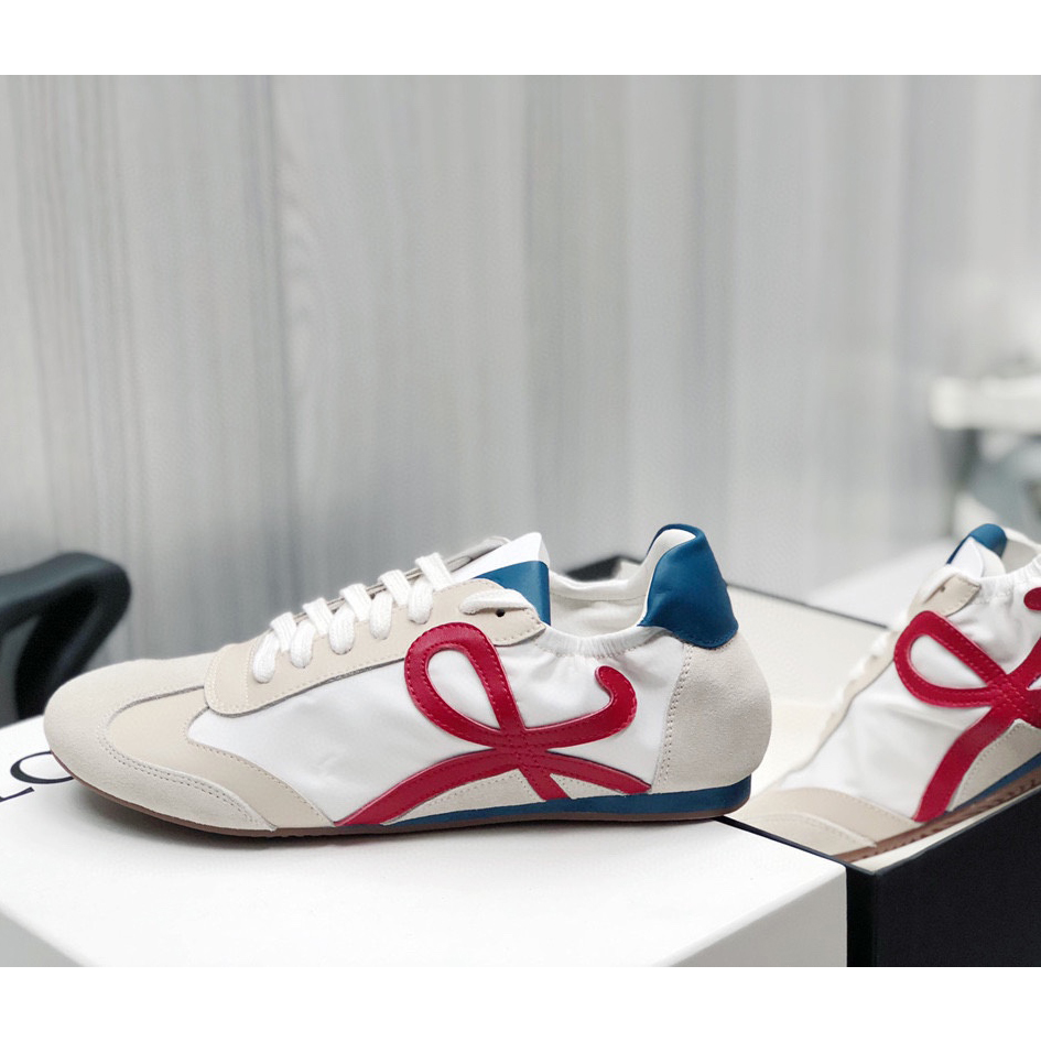 Loewe Ballet Runner In Nylon And Calfskin - 
