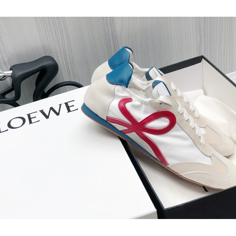 Loewe Ballet Runner In Nylon And Calfskin - 