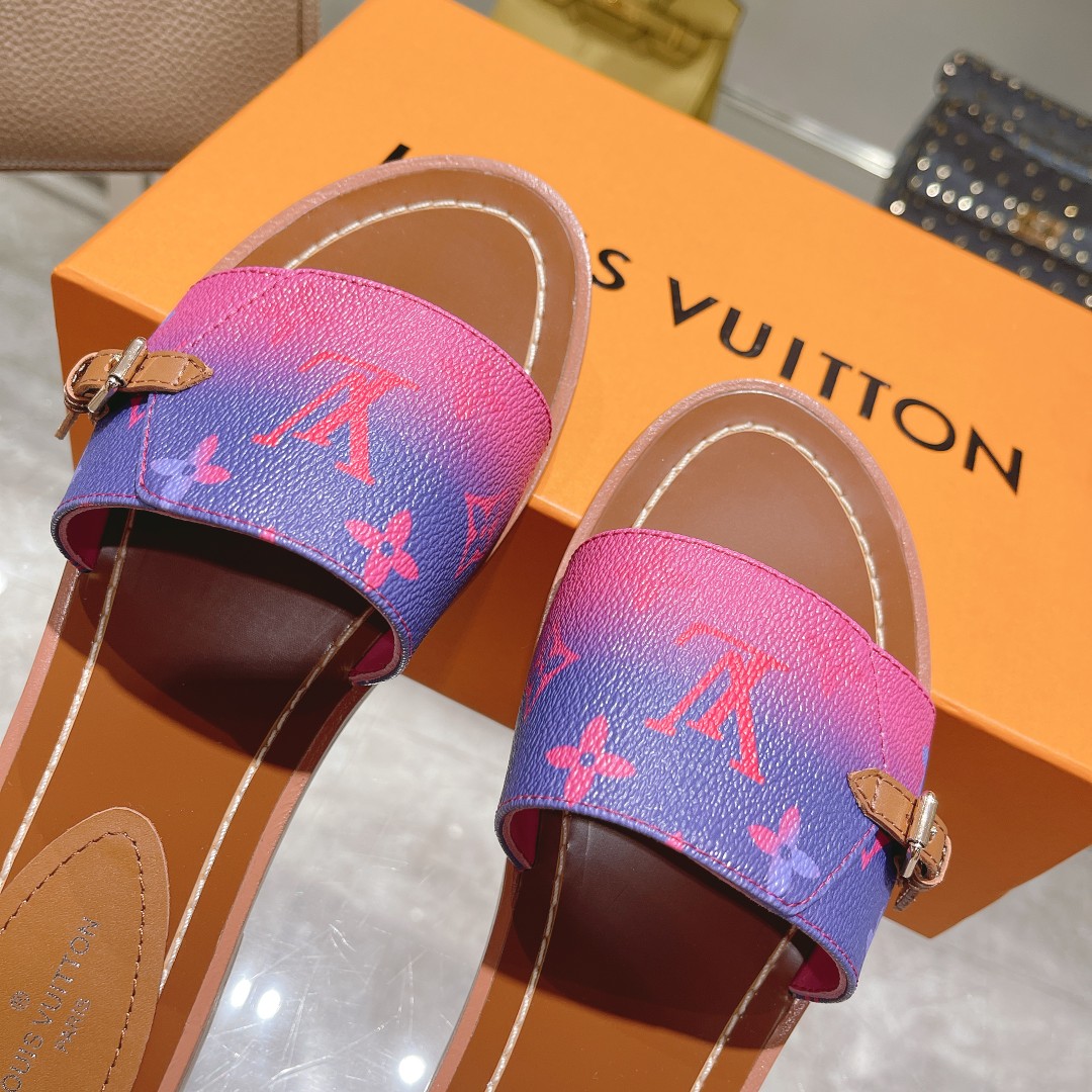 Louis Vuitton Lock It Flat Mule - PerfectKickZ