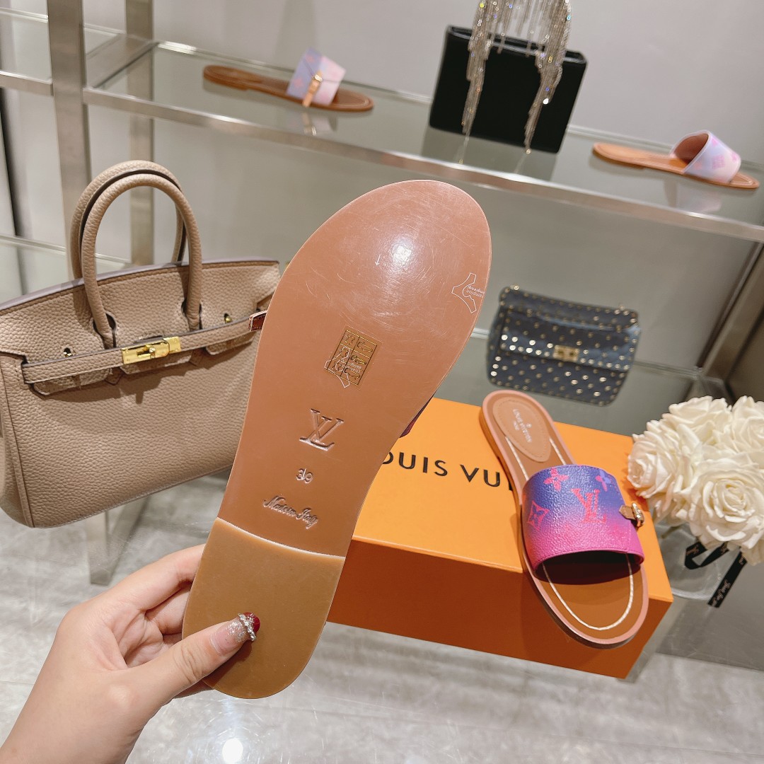 Louis Vuitton Lock It Flat Mule - PerfectKickZ