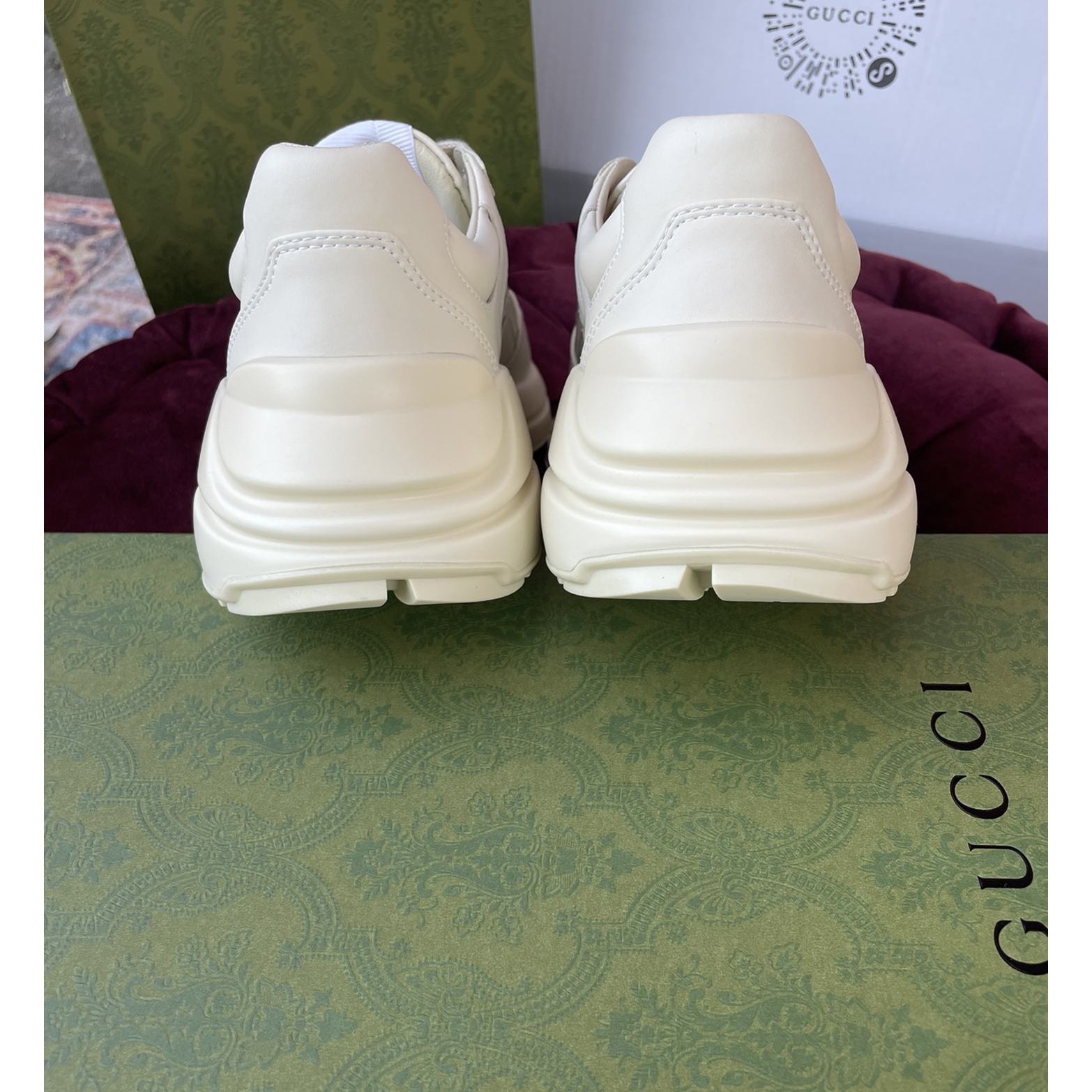 Gucci Men's Rhyton 'Lemon Gucci 'Printed sneakers - PerfectKickZ