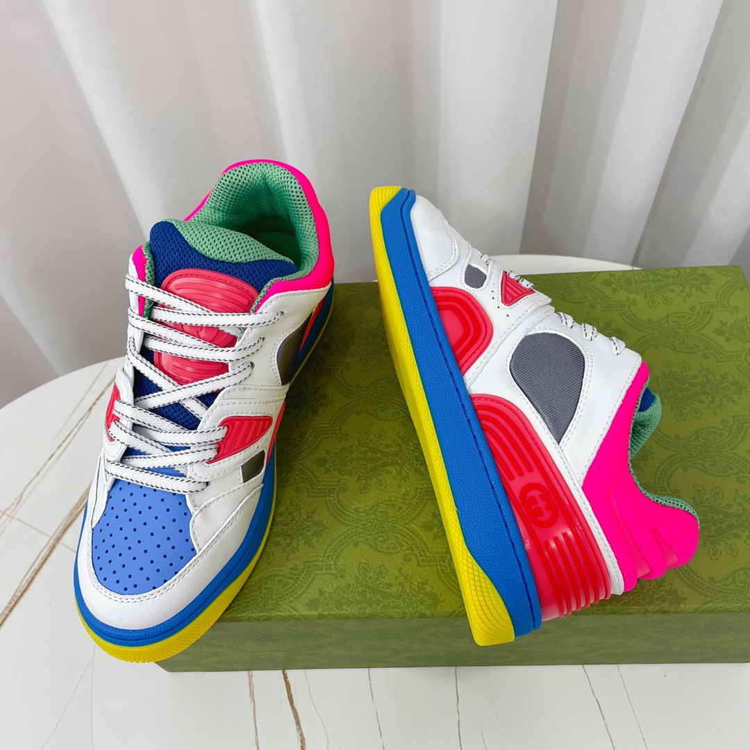Gucci  Basket Sneaker With Lnterlocking G  - PerfectKickZ