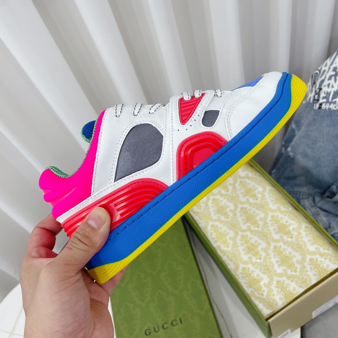 Gucci  Basket Sneaker With Lnterlocking G  - PerfectKickZ