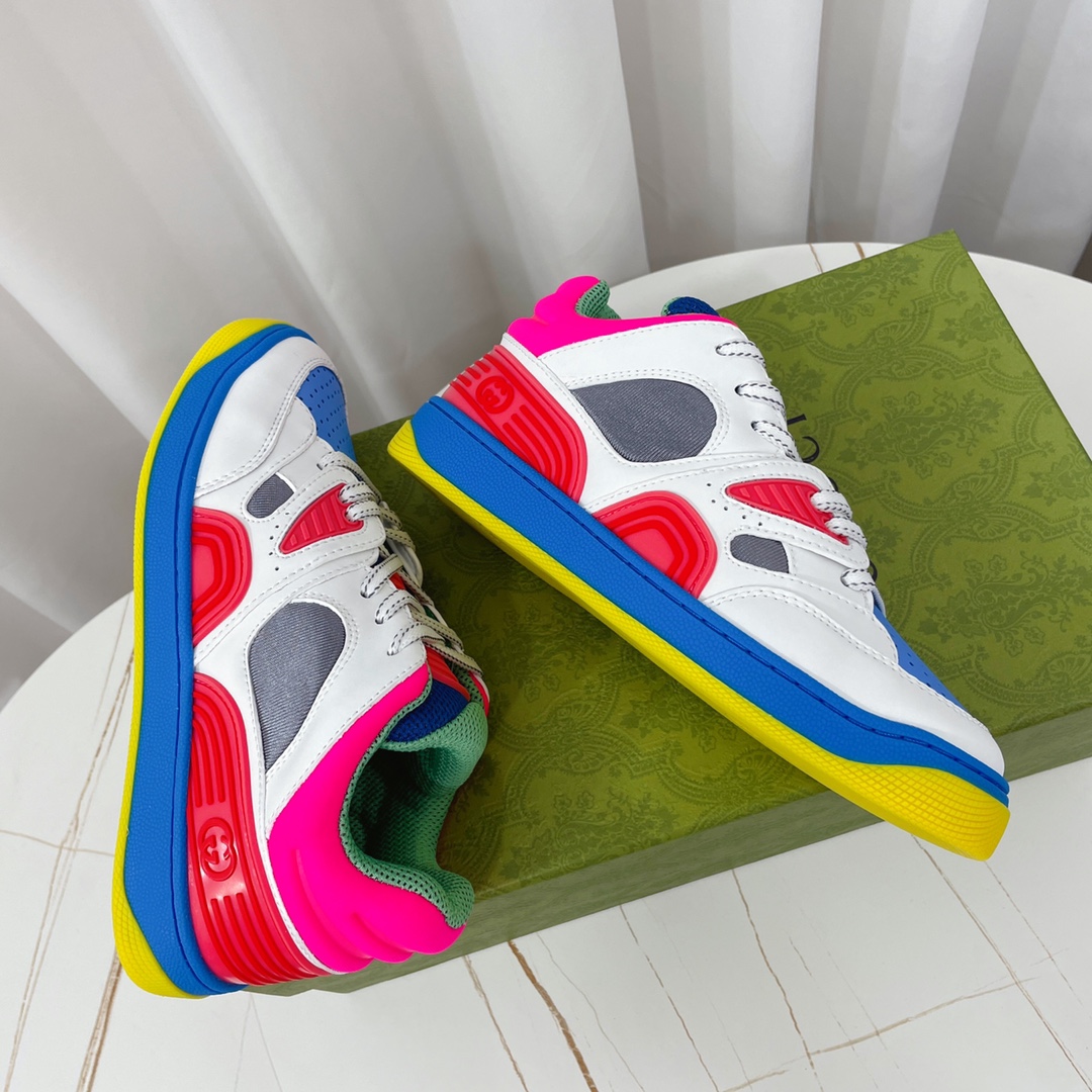 Gucci  Basket Sneaker With Lnterlocking G  - PerfectKickZ