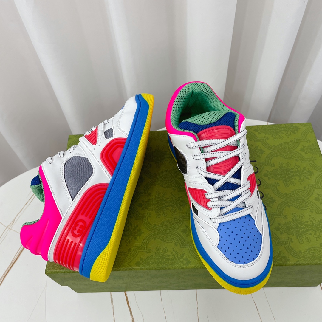 Gucci  Basket Sneaker With Lnterlocking G  - PerfectKickZ