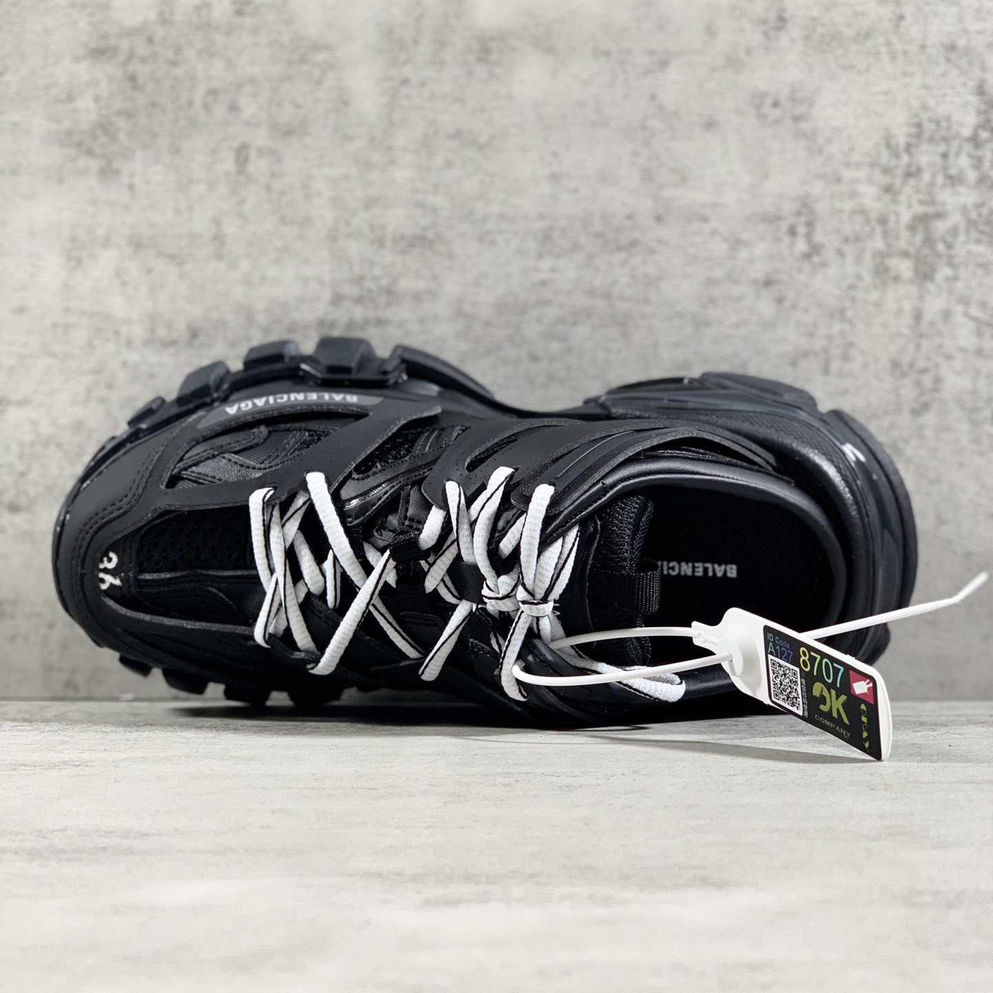 Balenciaga Track Mule In Black - 