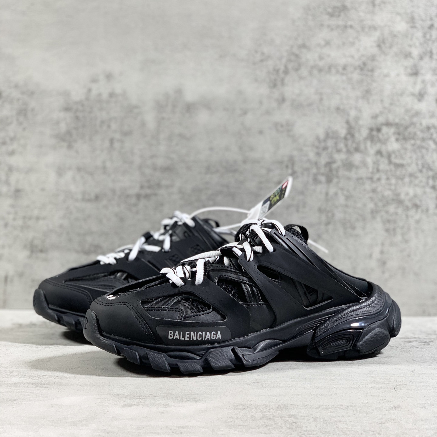 Balenciaga Track Mule In Black - PerfectKickZ