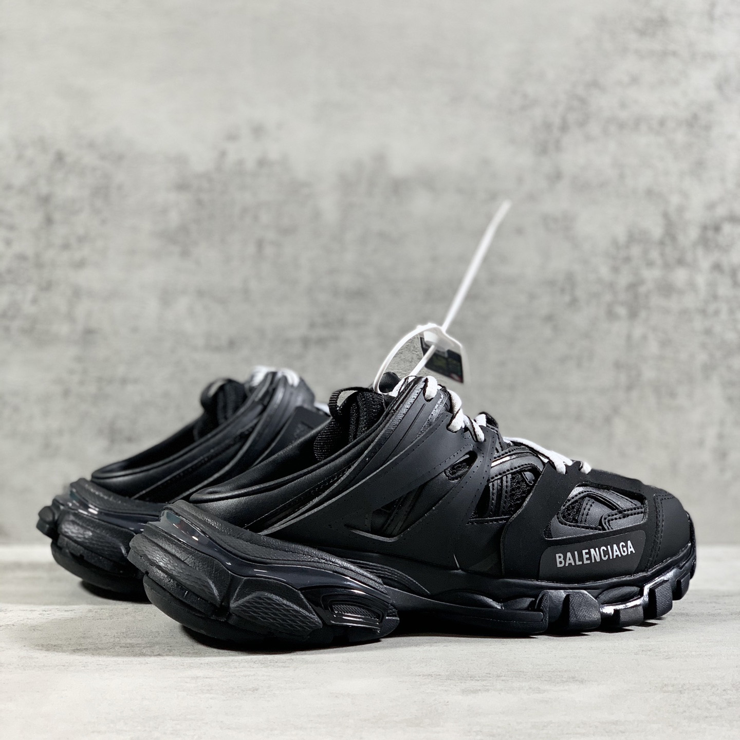 Balenciaga Track Mule In Black - PerfectKickZ