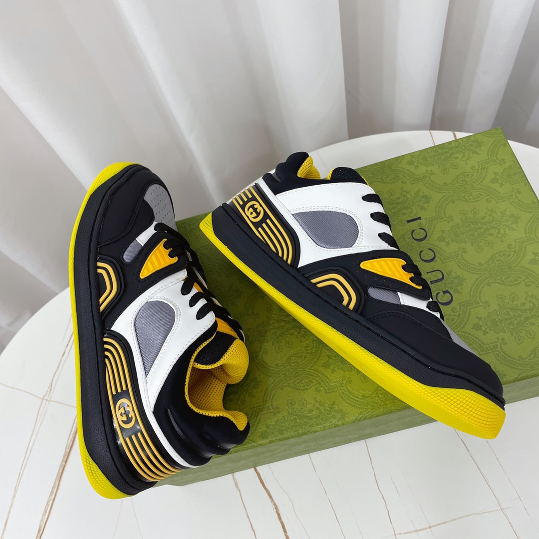 Gucci  Basket Sneaker With Lnterlocking G  - PerfectKickZ