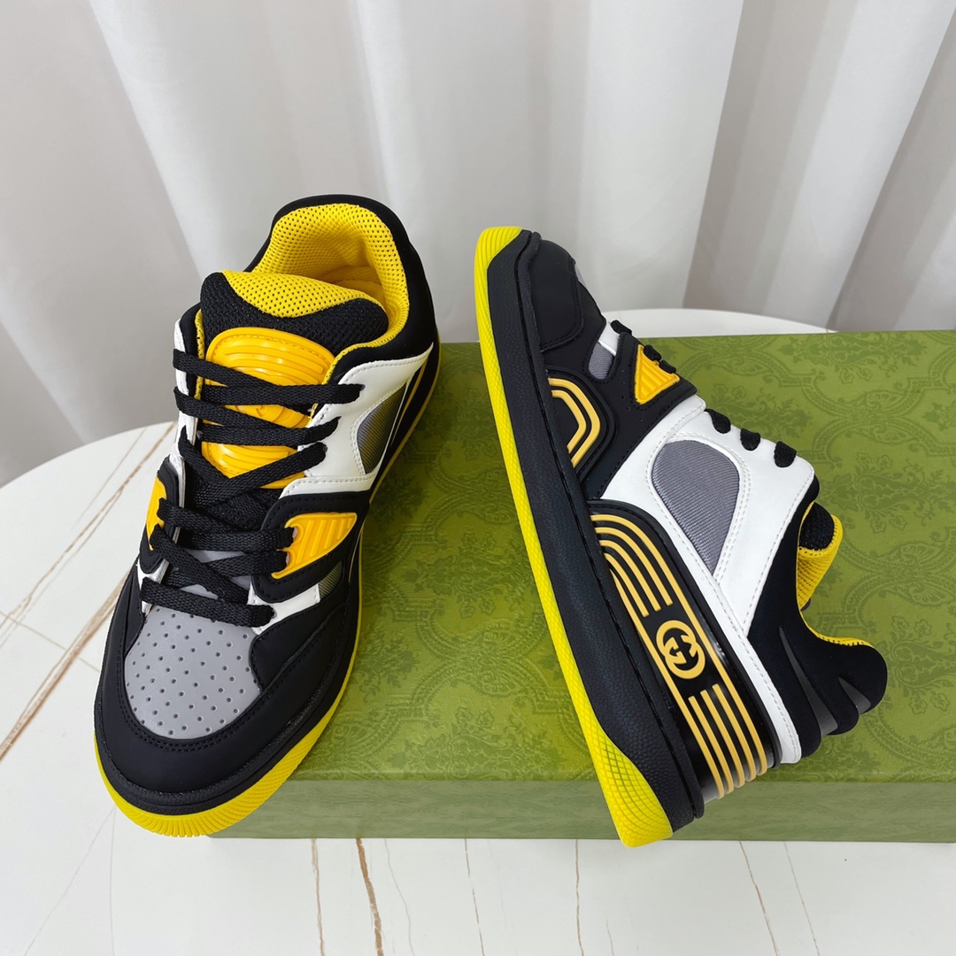 Gucci  Basket Sneaker With Lnterlocking G  - PerfectKickZ