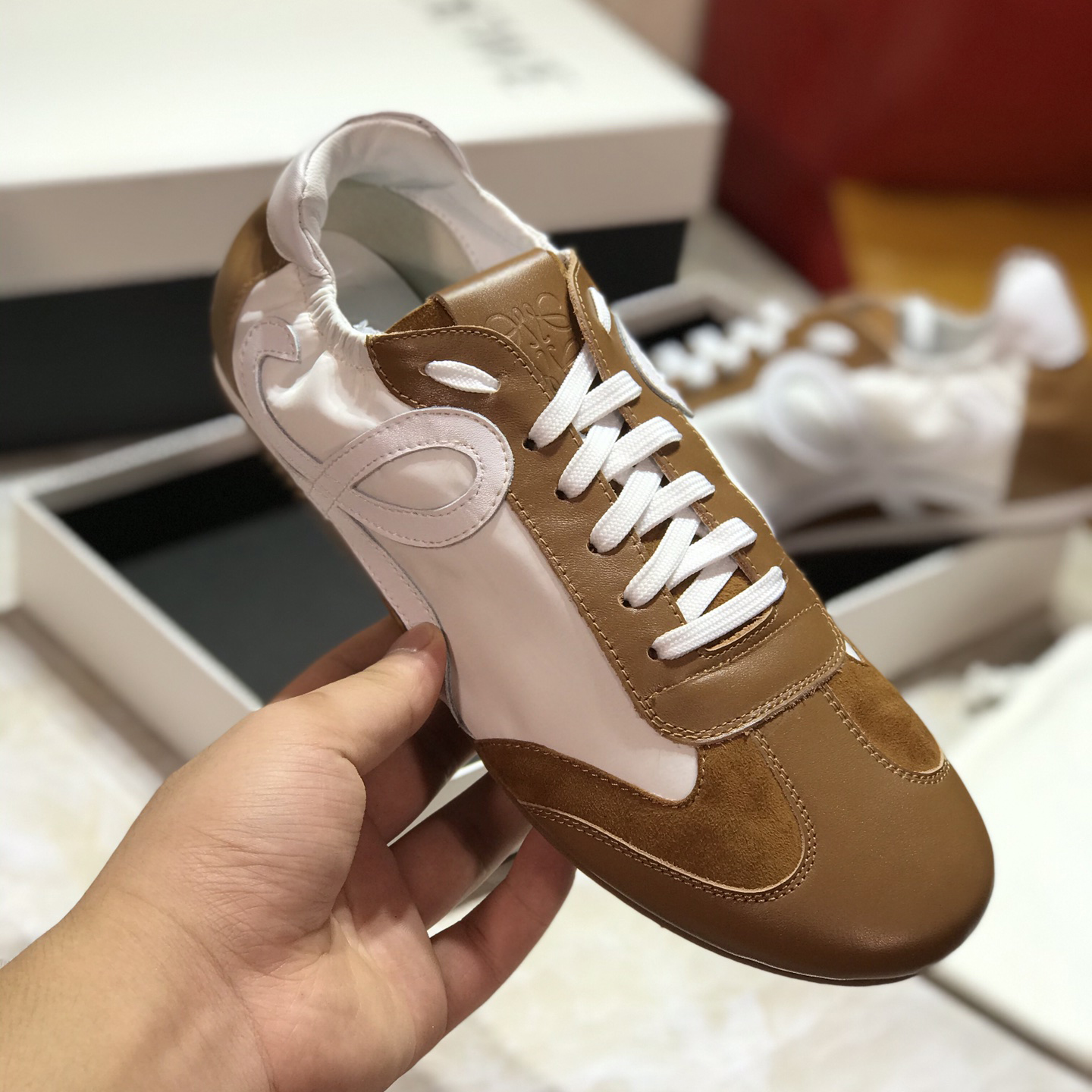 Loewe Ballet Runner In Nylon And Calfskin - PerfectKickZ