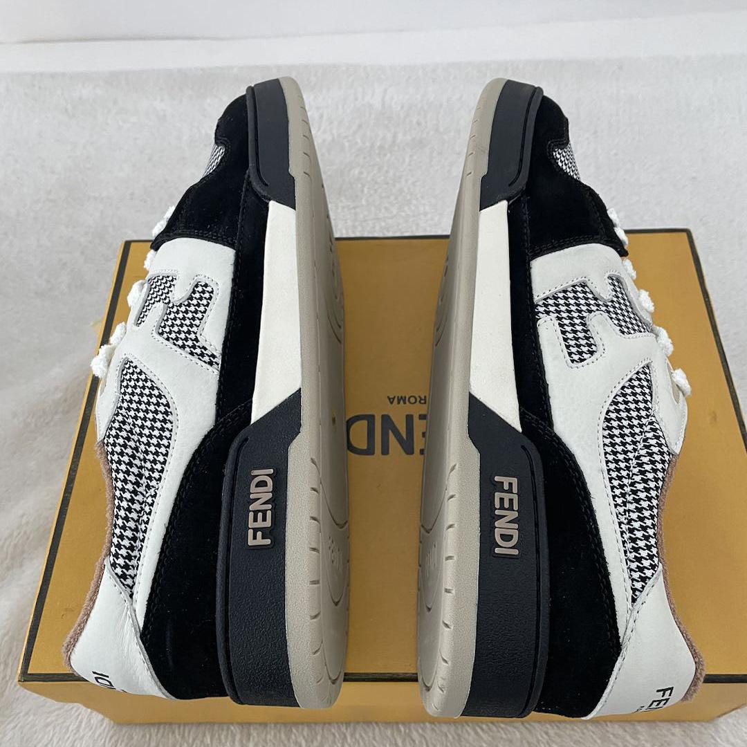 Fendi Match Low Tops In Black Suede Sneaker - PerfectKickZ