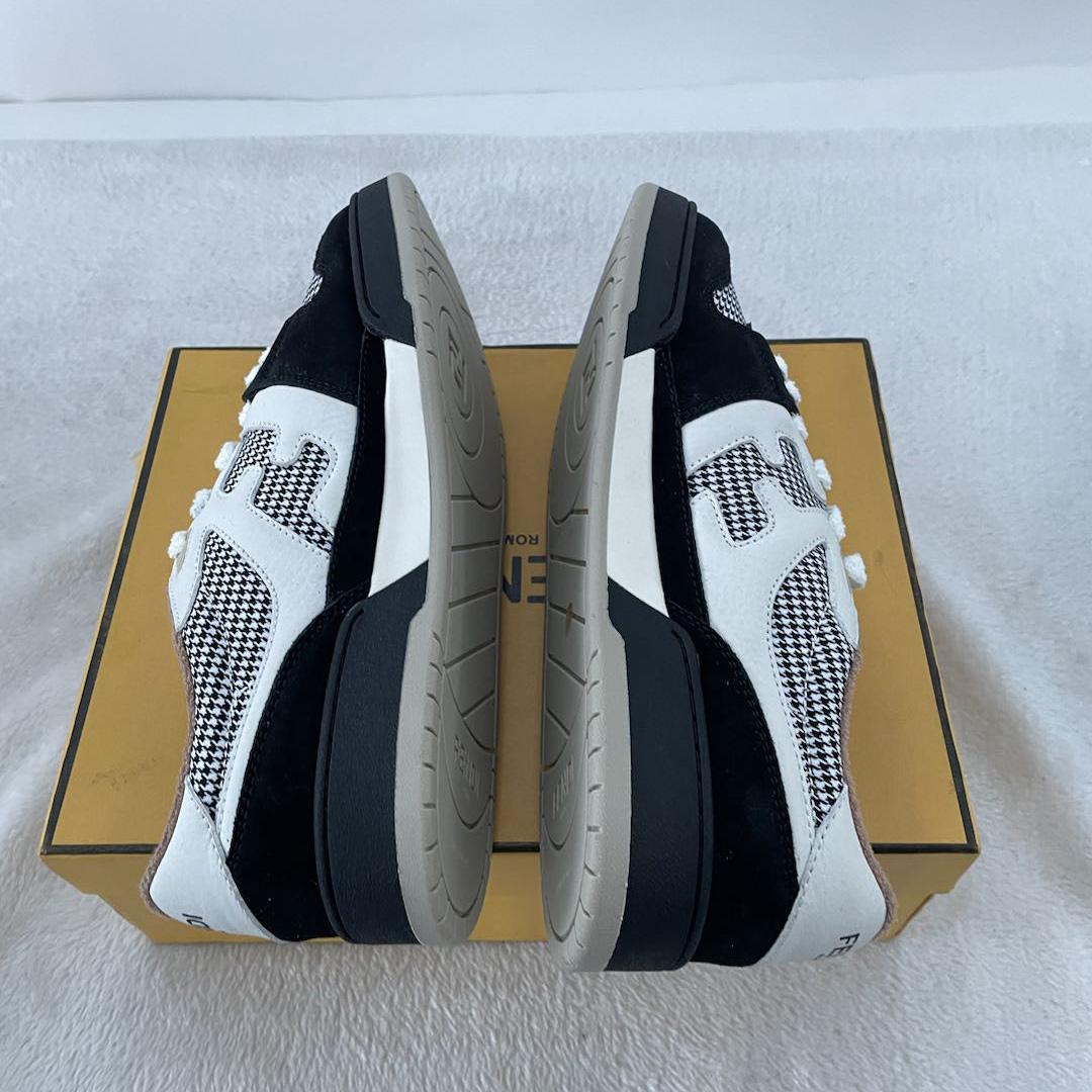 Fendi Match Low Tops In Black Suede Sneaker - PerfectKickZ