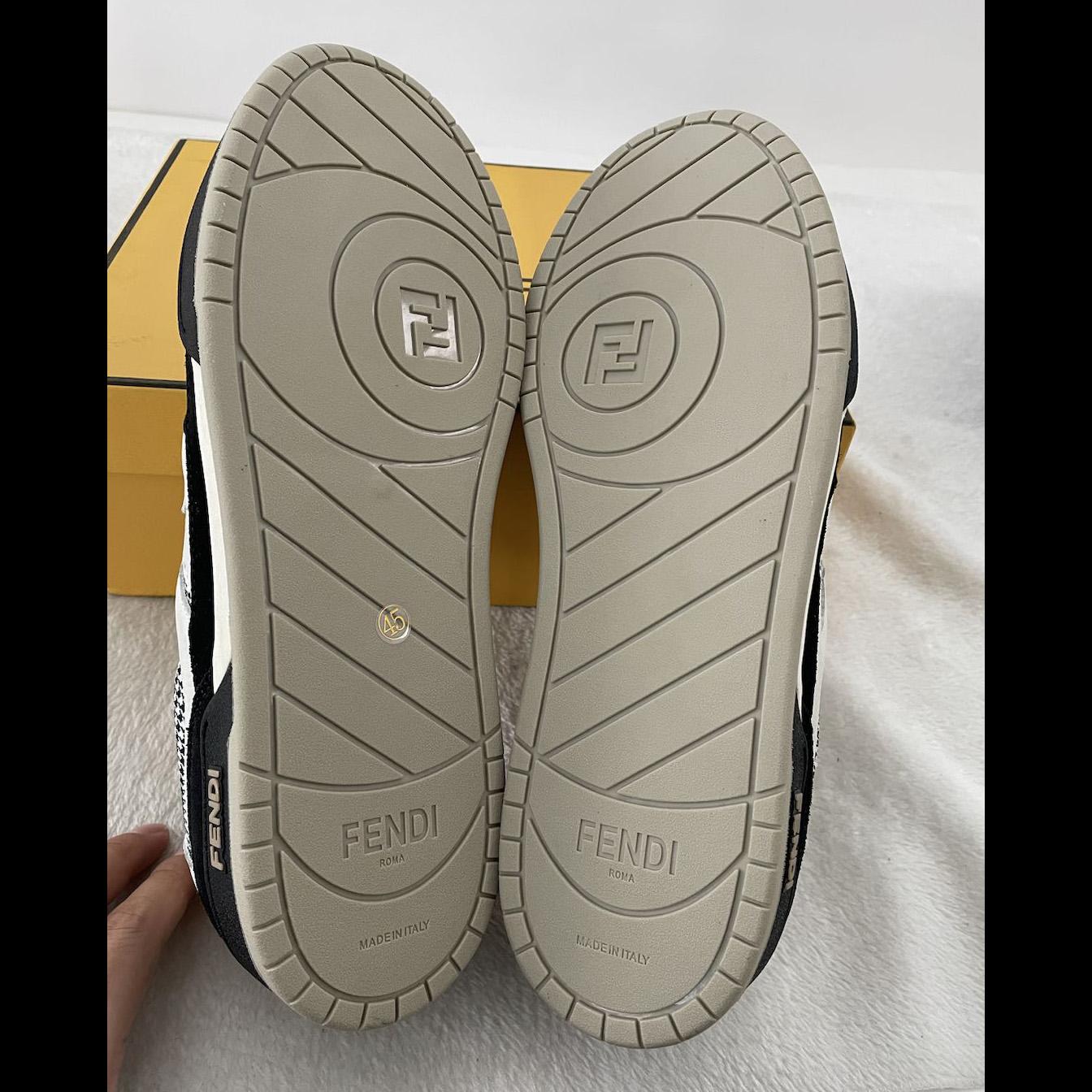 Fendi Match Low Tops In Black Suede Sneaker - PerfectKickZ