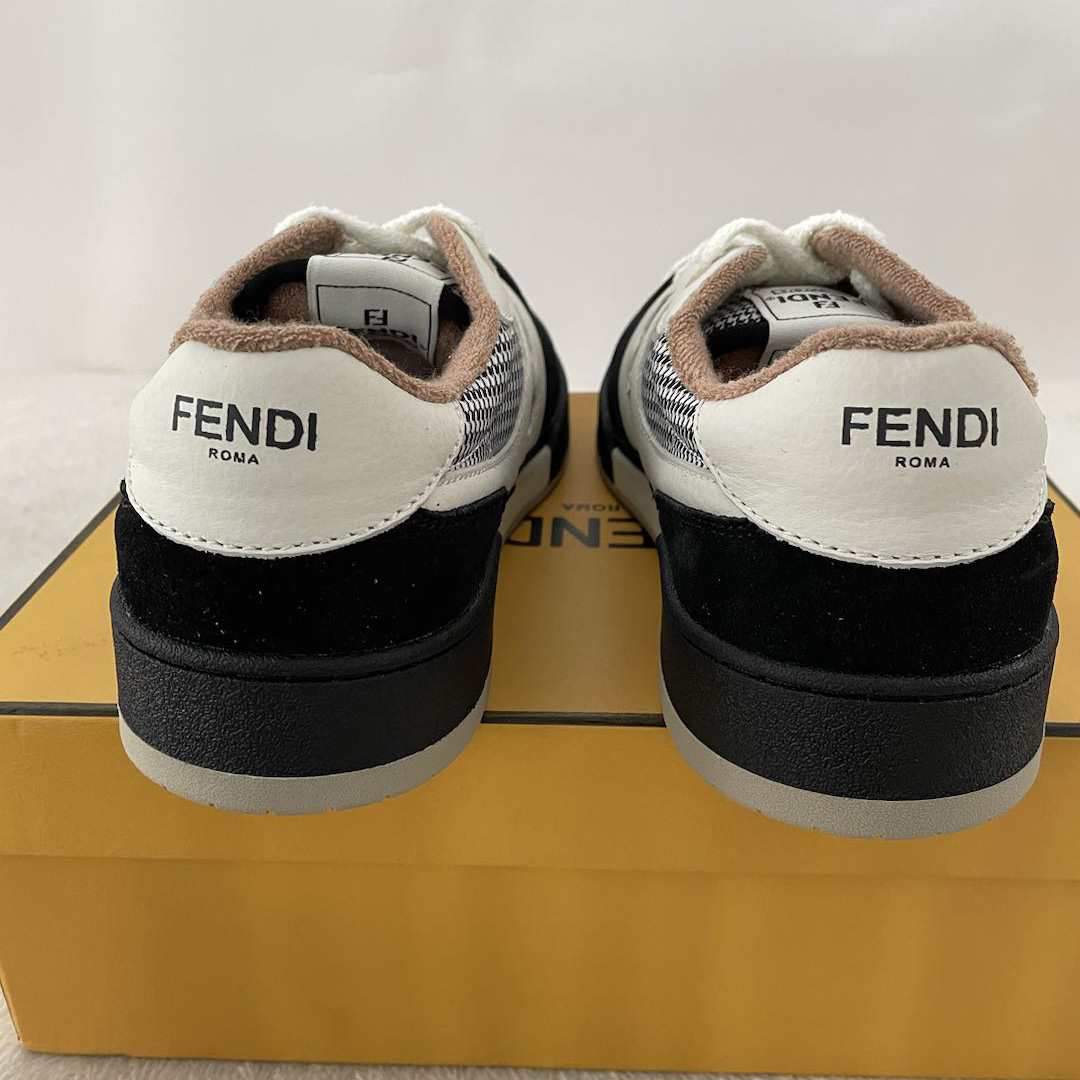 Fendi Match Low Tops In Black Suede Sneaker - PerfectKickZ
