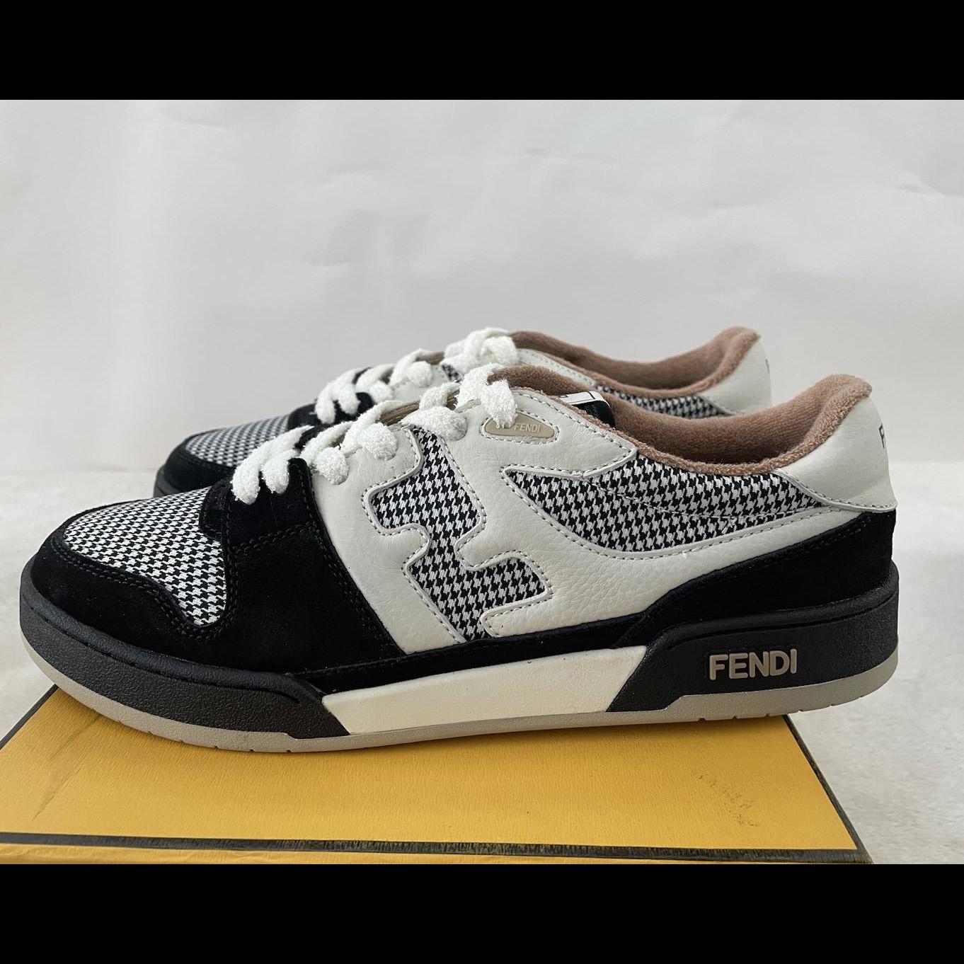 Fendi Match Low Tops In Black Suede Sneaker - PerfectKickZ