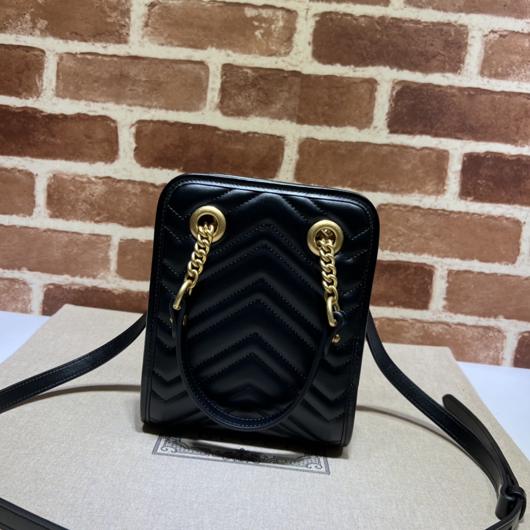 Gucci GG  Marmont Mini Handbag （16-19-7CM） - 