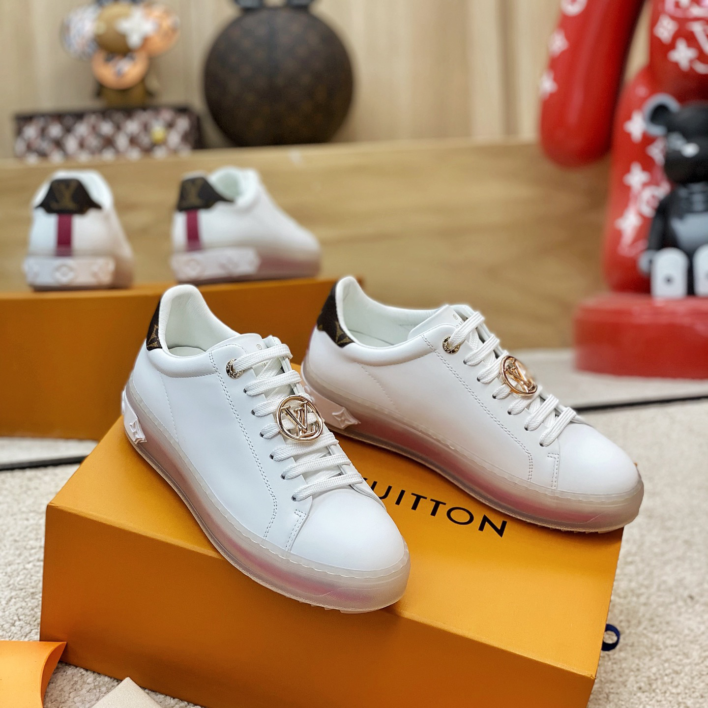 Louis Vuitton Logo Transparent Sole Sneaker  - PerfectKickZ