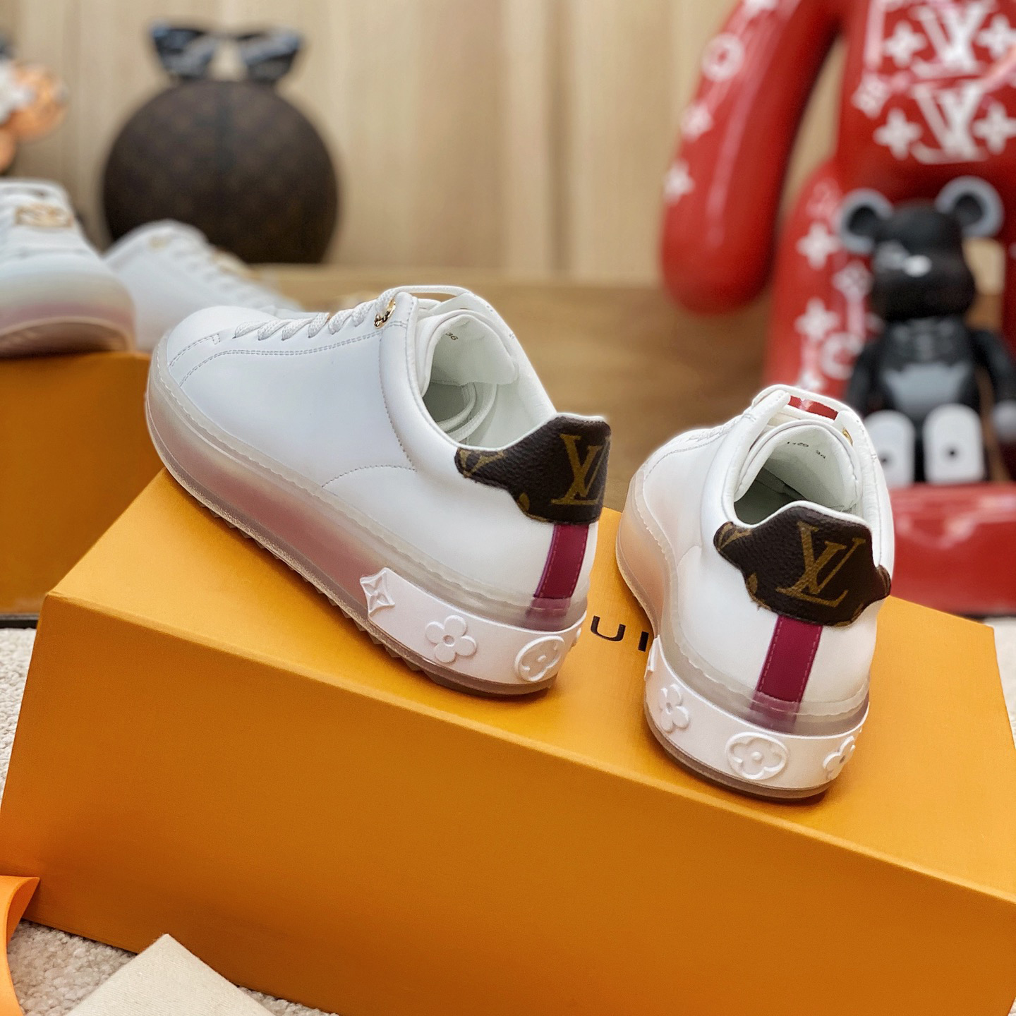 Louis Vuitton Logo Transparent Sole Sneaker  - PerfectKickZ