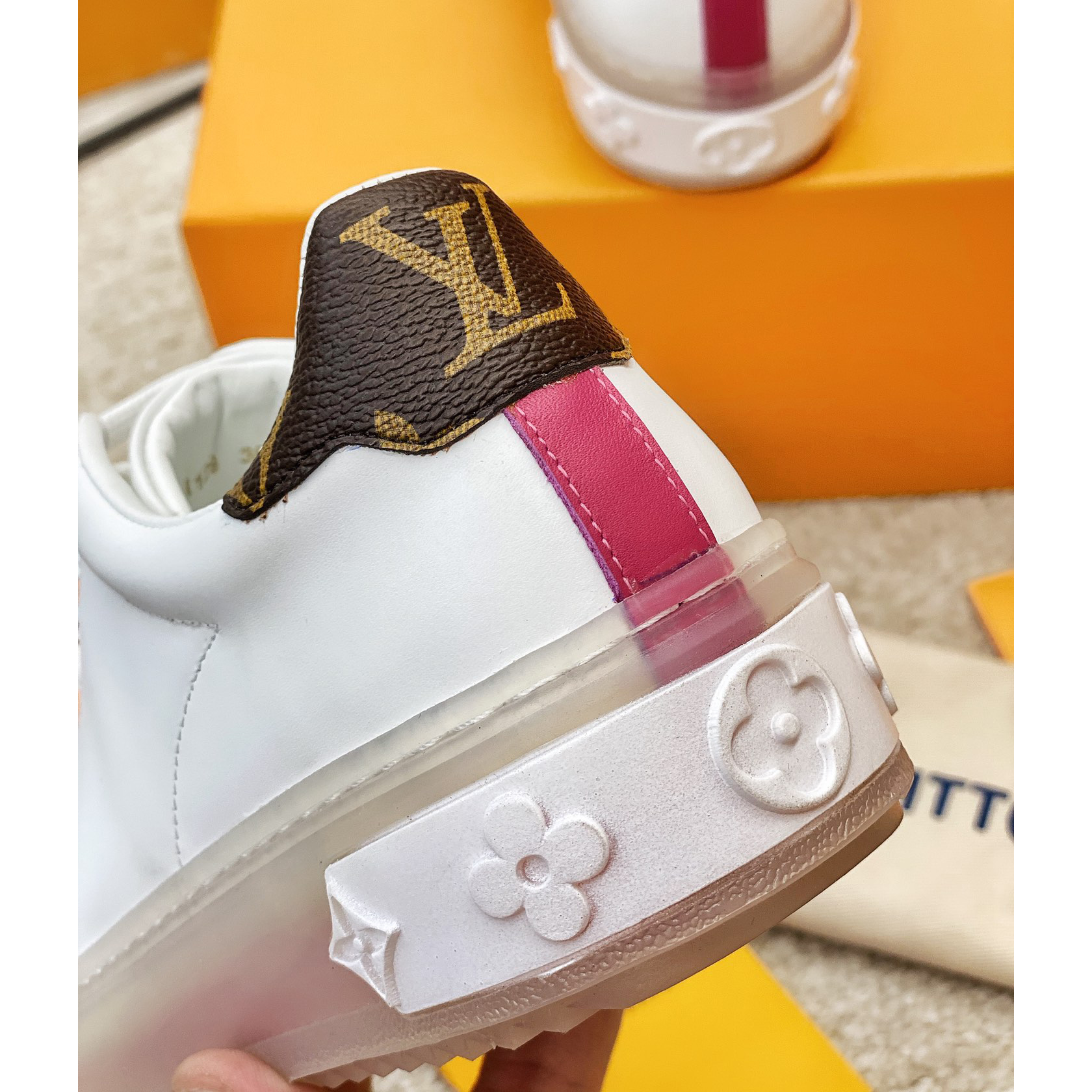 Louis Vuitton Logo Transparent Sole Sneaker  - PerfectKickZ