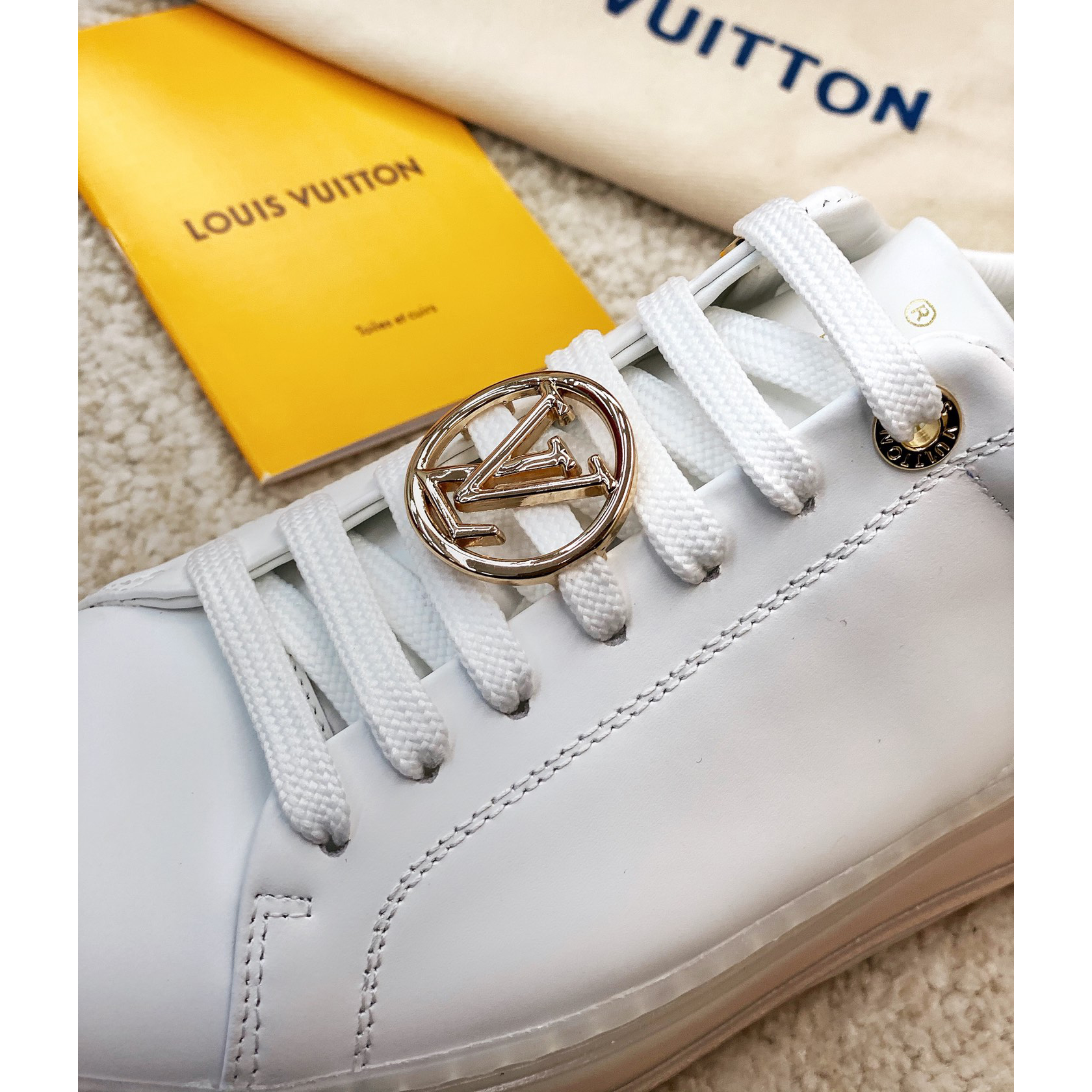 Louis Vuitton Logo Transparent Sole Sneaker  - PerfectKickZ