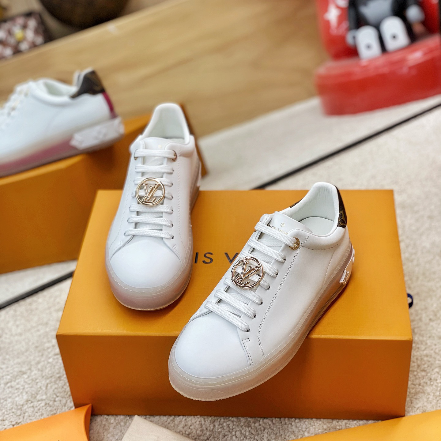 Louis Vuitton Logo Transparent Sole Sneaker  - PerfectKickZ