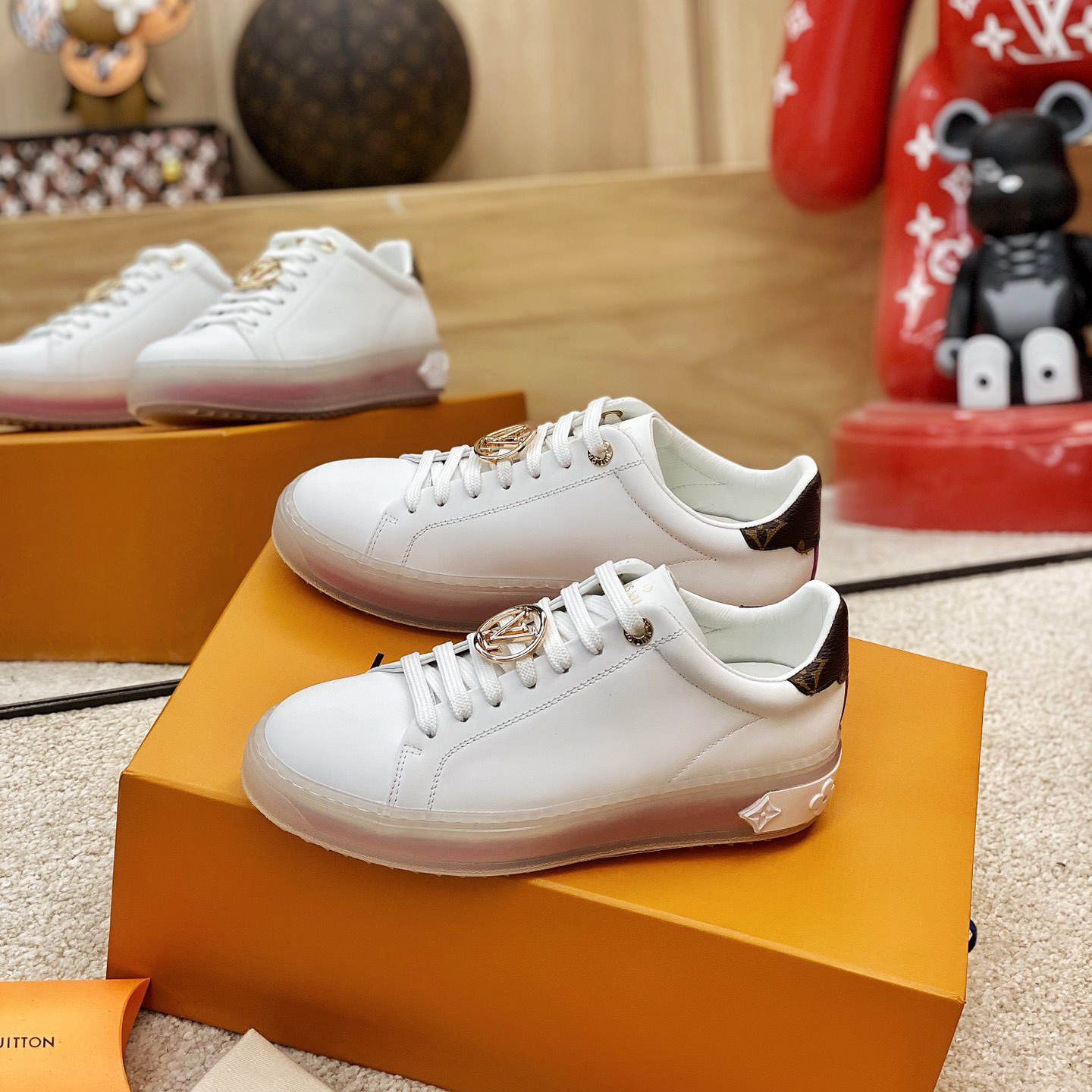 Louis Vuitton Logo Transparent Sole Sneaker  - PerfectKickZ