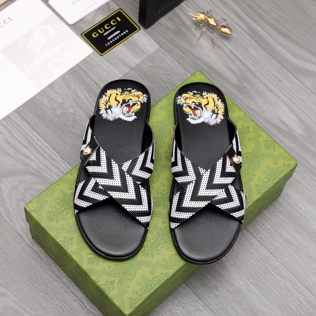 Gucci Web Slide Sandal - PerfectKickZ