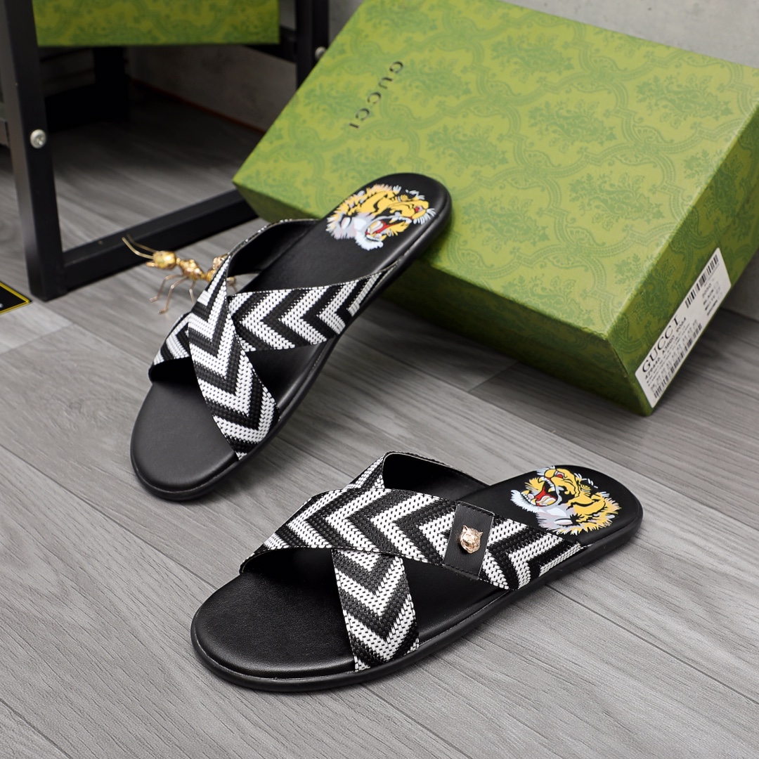 Gucci Web Slide Sandal - PerfectKickZ