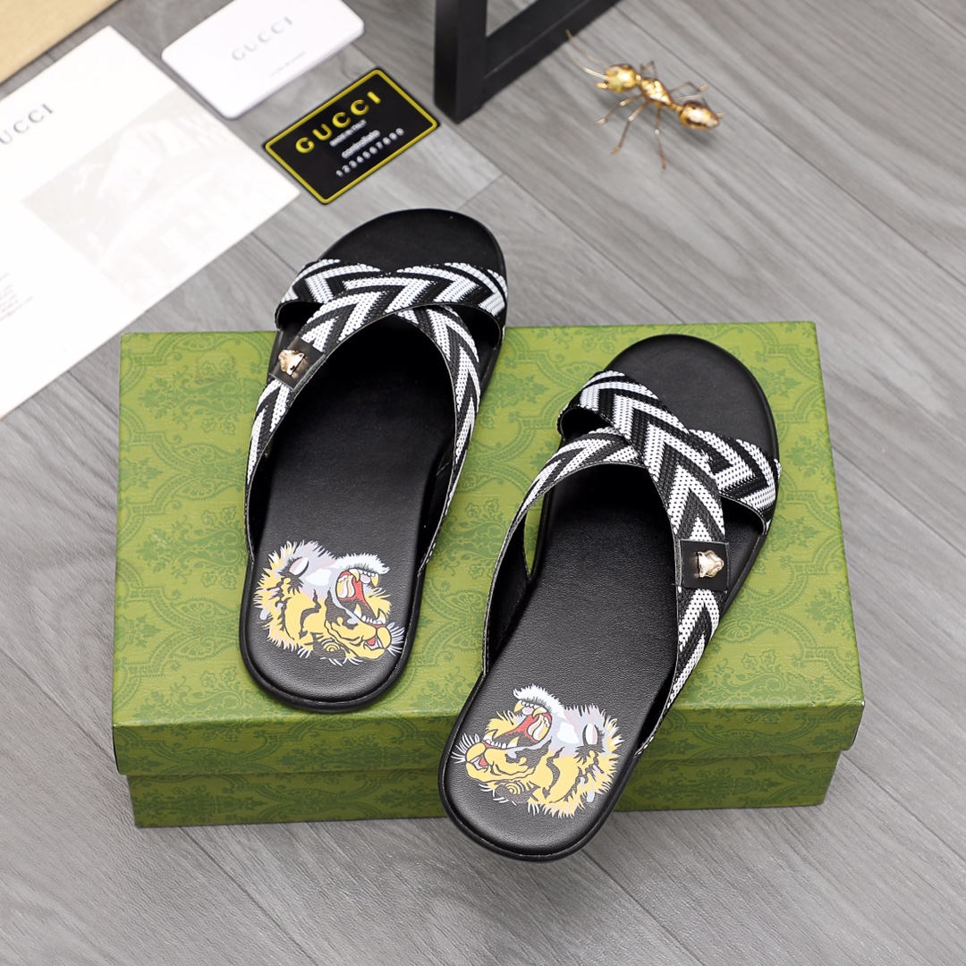Gucci Web Slide Sandal - PerfectKickZ