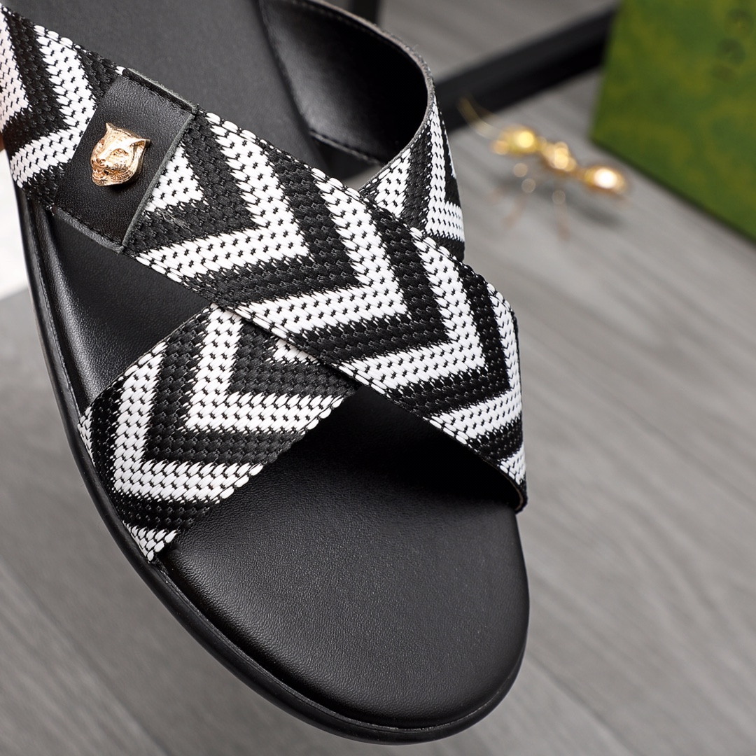 Gucci Web Slide Sandal - PerfectKickZ