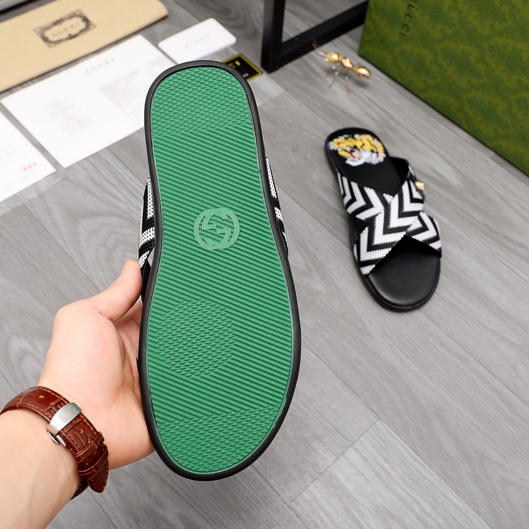 Gucci Web Slide Sandal - PerfectKickZ