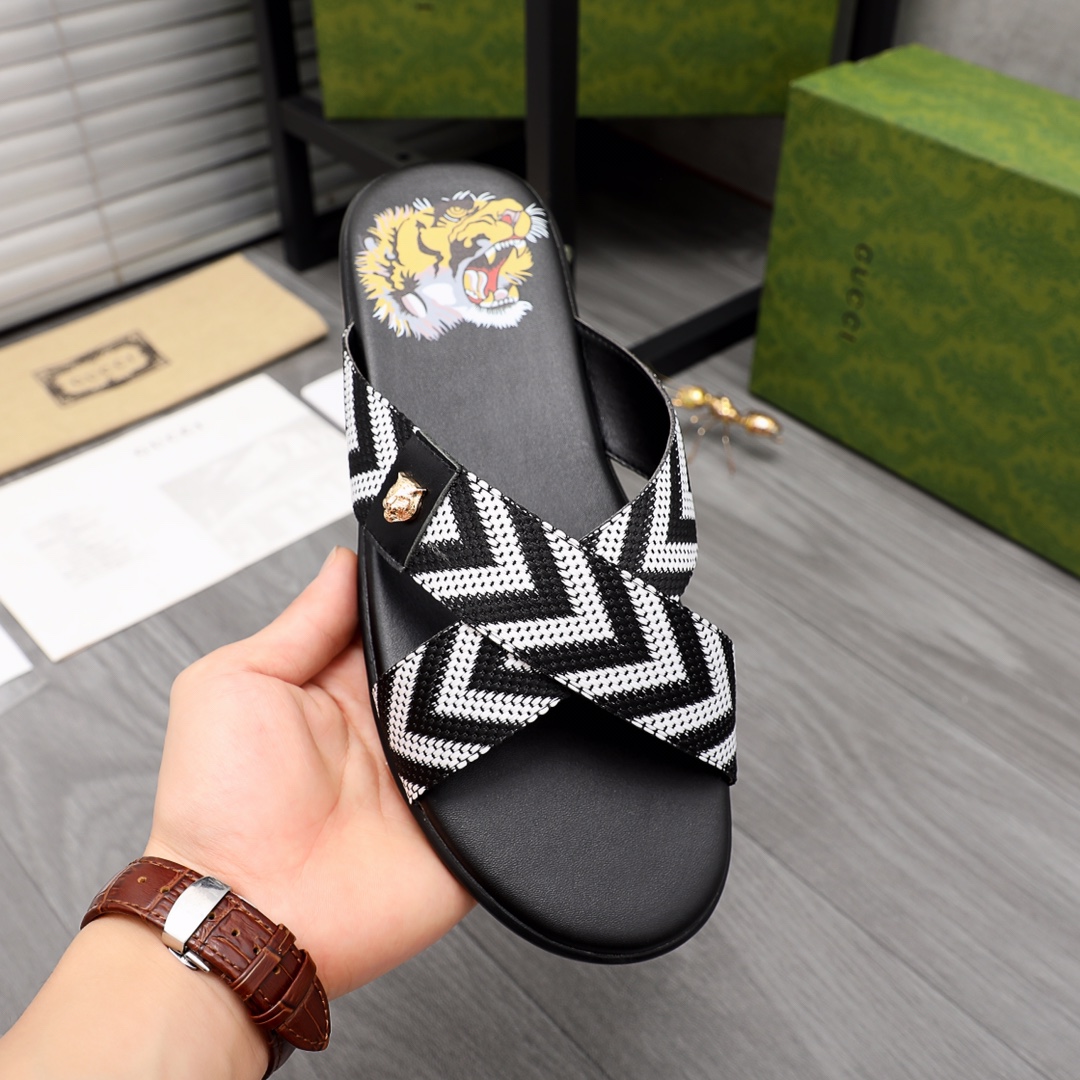 Gucci Web Slide Sandal - PerfectKickZ