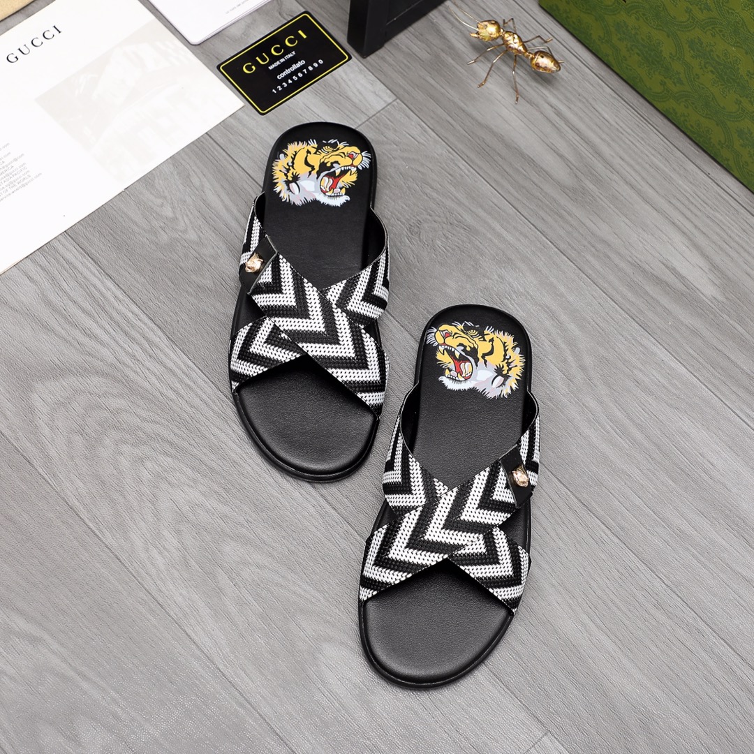 Gucci Web Slide Sandal - PerfectKickZ