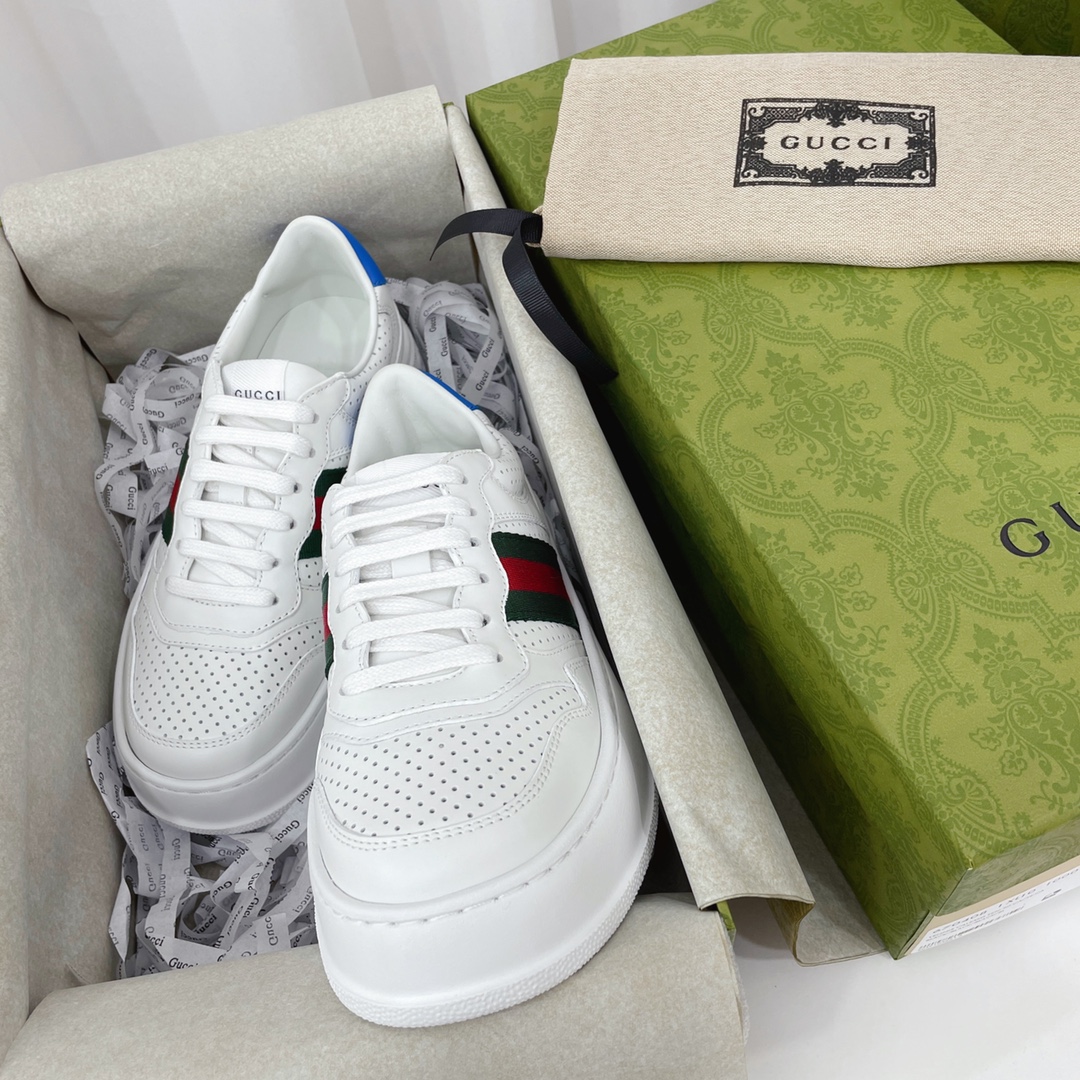 Gucci GG Chunky B Series Men's &Women's Sneakers With Web(Upon UK SIZE) - 