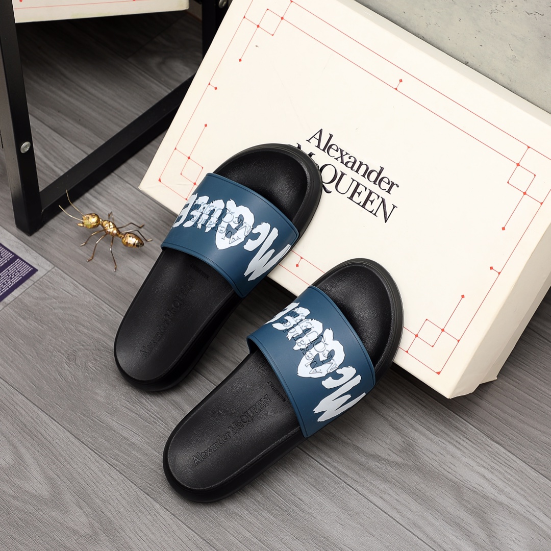 Alexander Mqueen Logo Slipper - 
