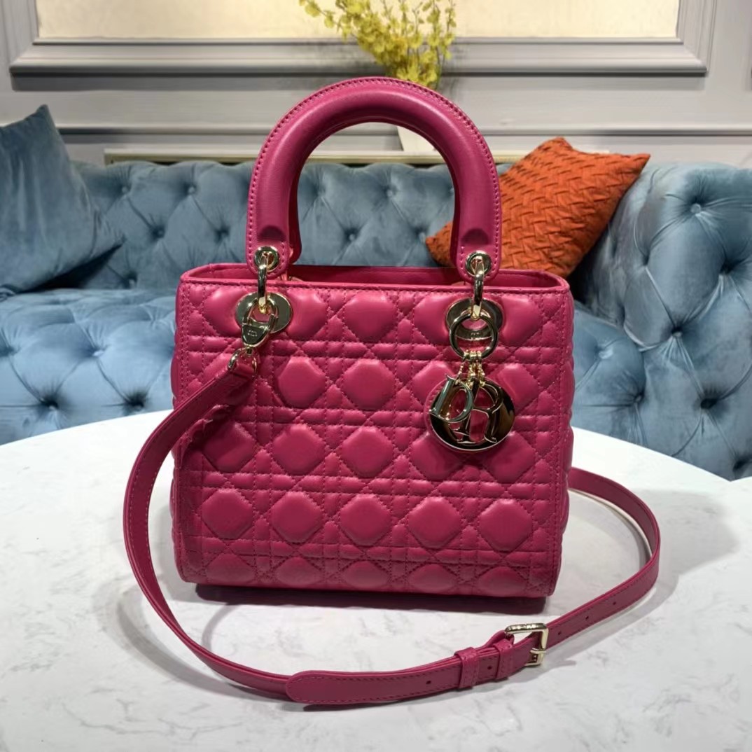 Dior Lady Bag  Cannage Calfskin（24-20-11CM） - PerfectKickZ