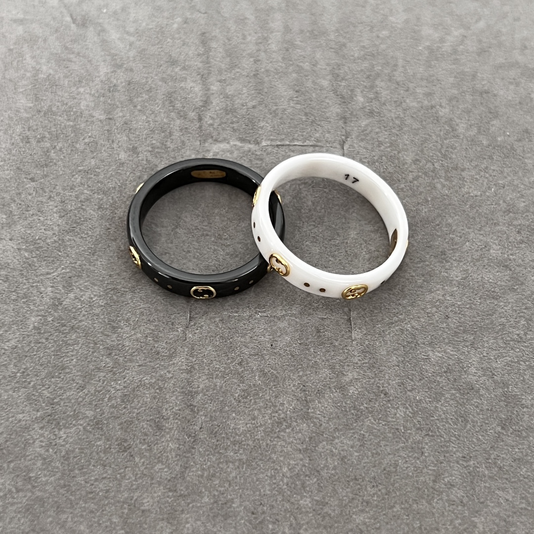 Gucci Icon Ring 18k With Interlocking G In White - PerfectKickZ