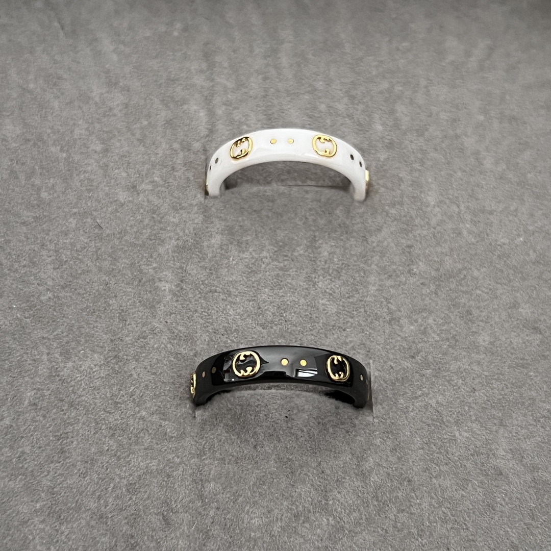Gucci Icon Ring 18k With Interlocking G In White - PerfectKickZ