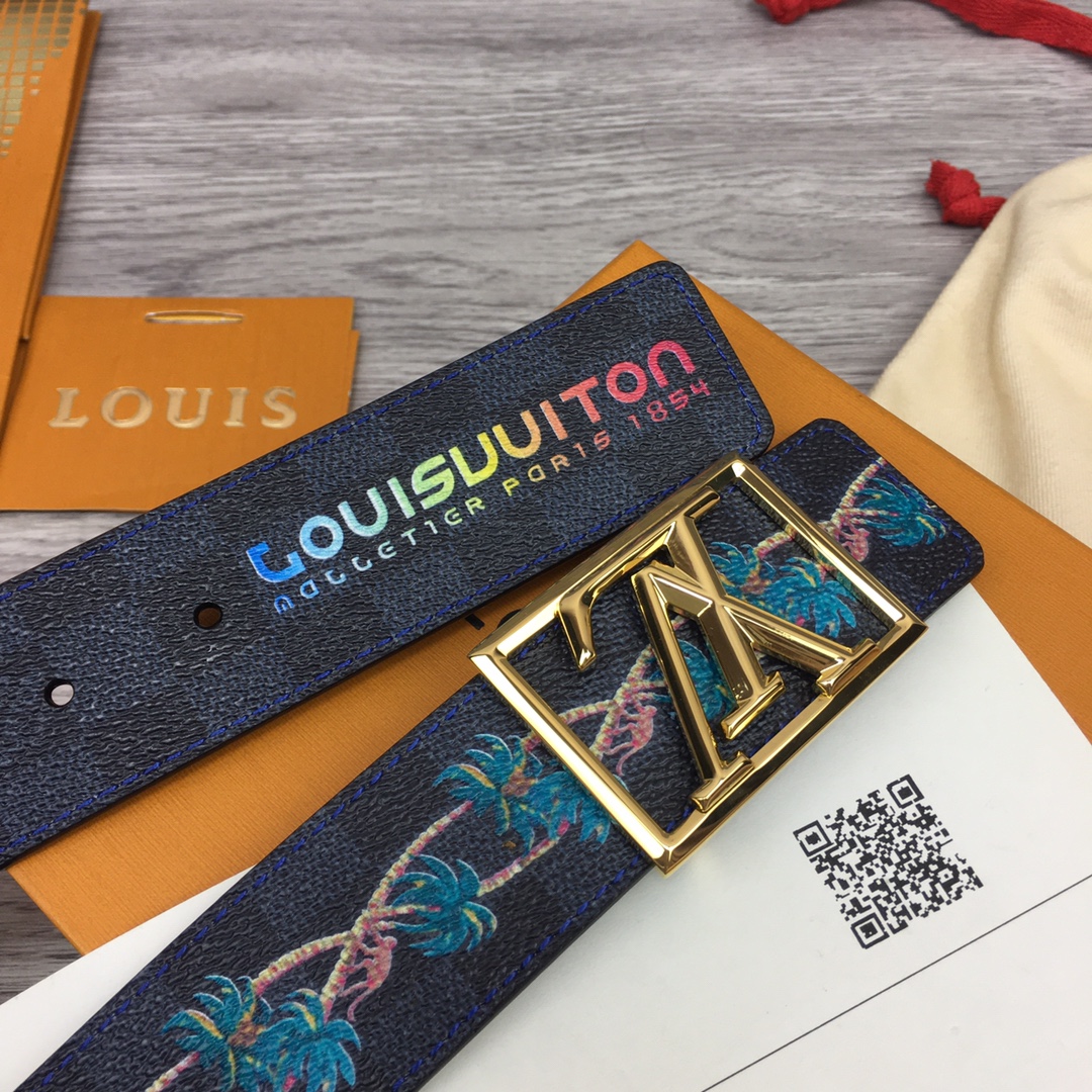 Louis Vuitton Shape 40MM Reversible Belt - PerfectKickZ