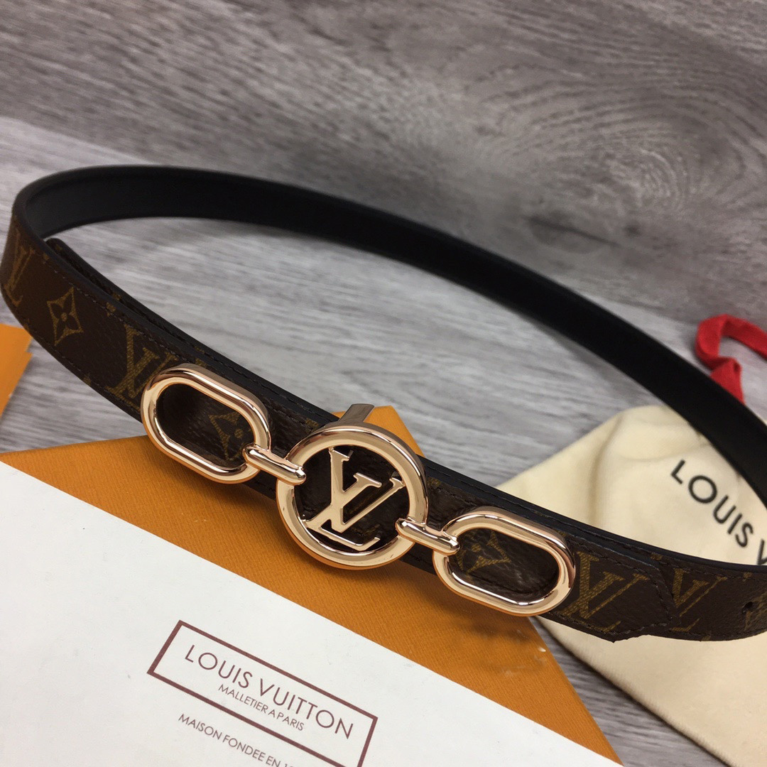 Louis Vuitton Squared LV 20mm Belt - PerfectKickZ