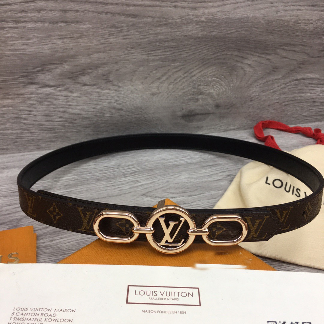 Louis Vuitton Squared LV 20mm Belt - PerfectKickZ