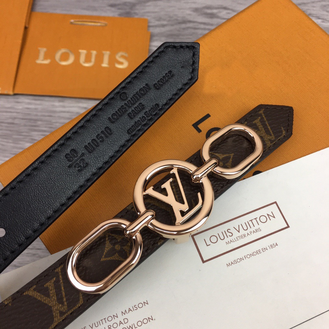 Louis Vuitton Squared LV 20mm Belt - PerfectKickZ