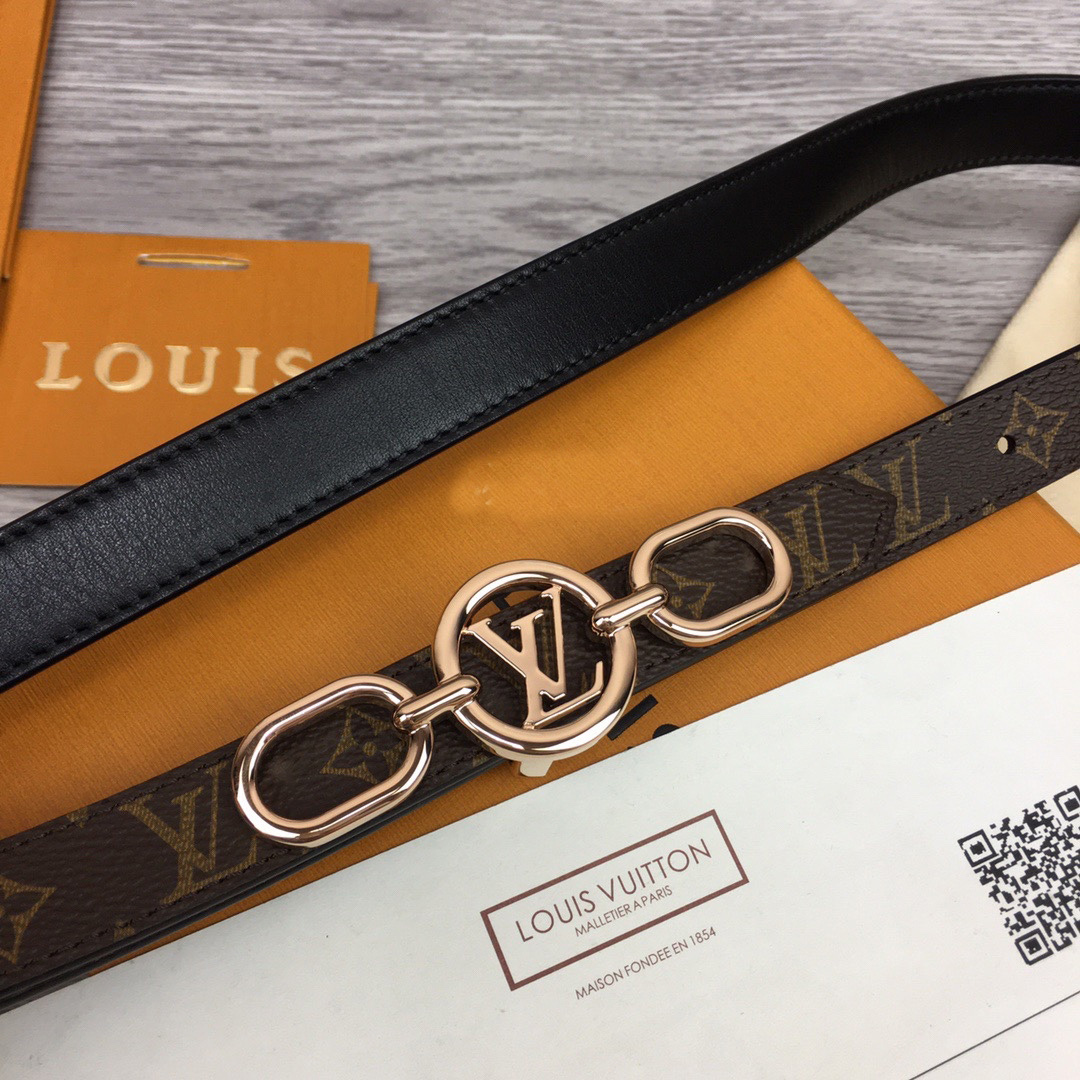 Louis Vuitton Squared LV 20mm Belt - PerfectKickZ