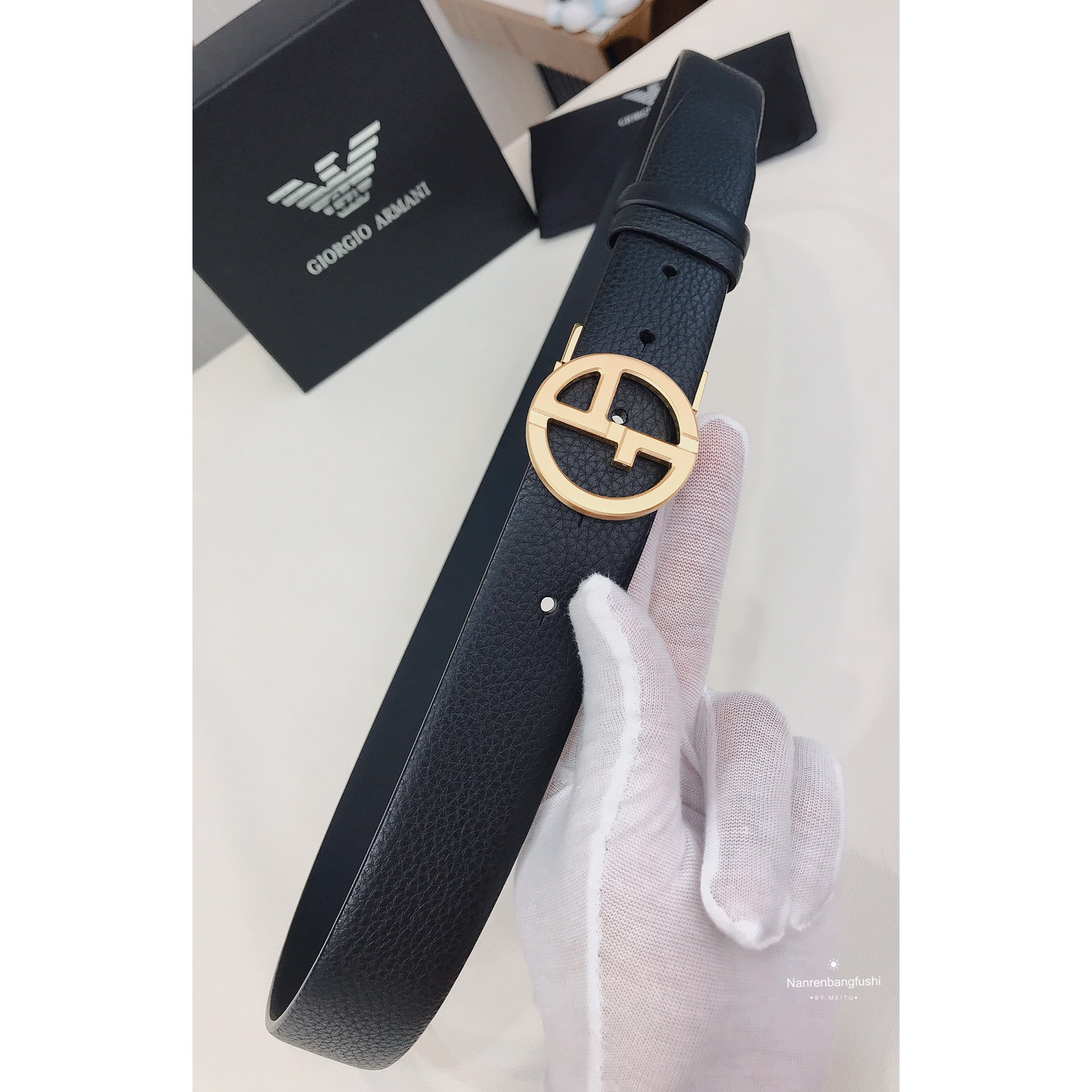 Armani Reversible Leather Belt  35mm - PerfectKickZ