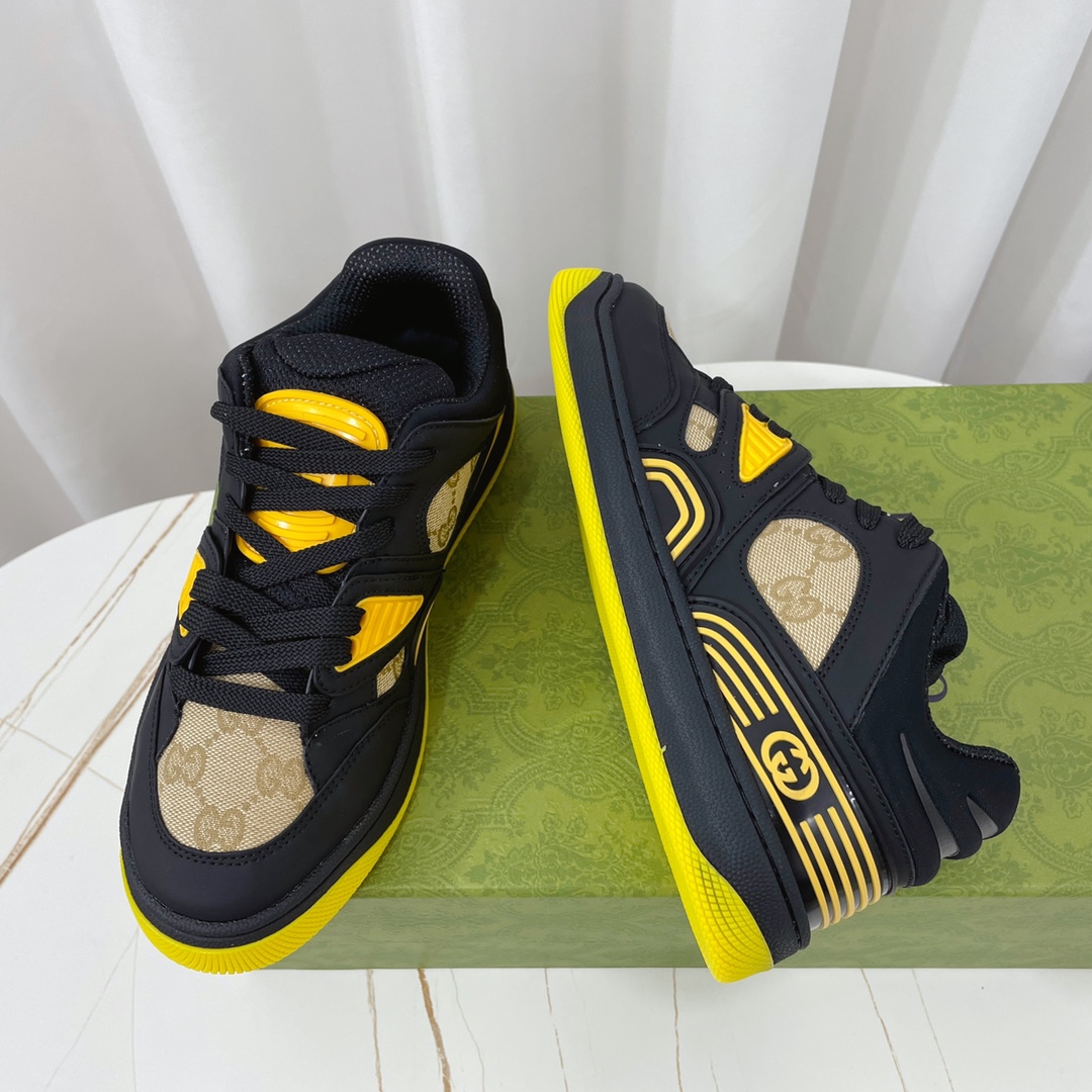 Gucci  Basket Sneaker With Lnterlocking G  - PerfectKickZ